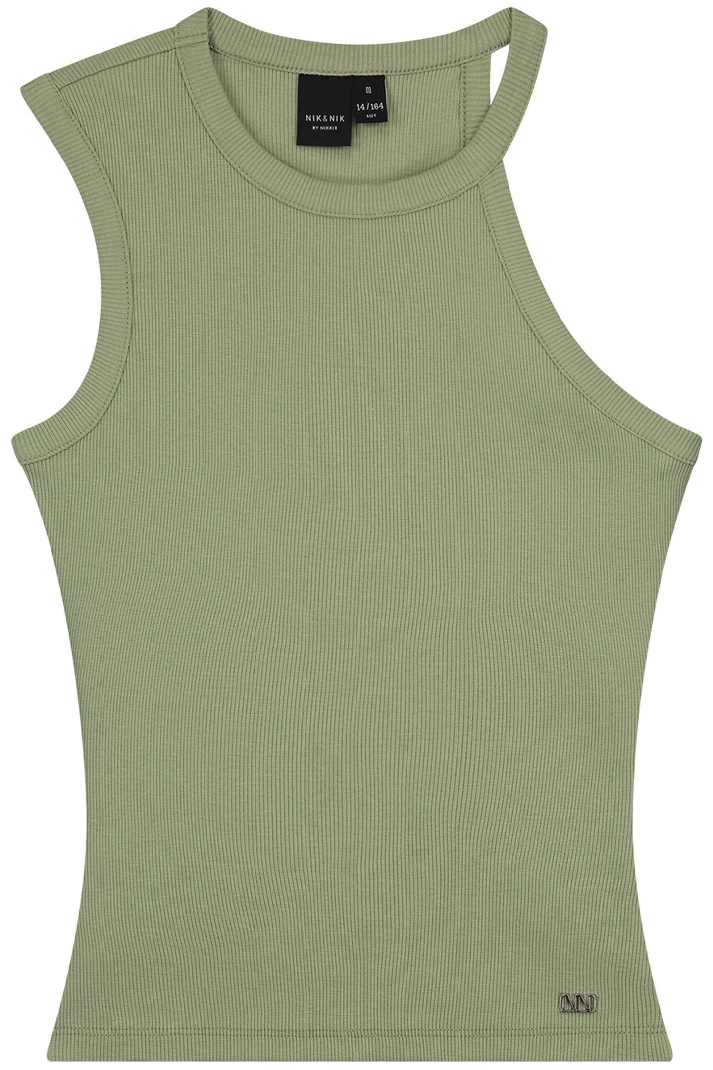 SHOULDER RIB TOP CROCODILE GREEN 2