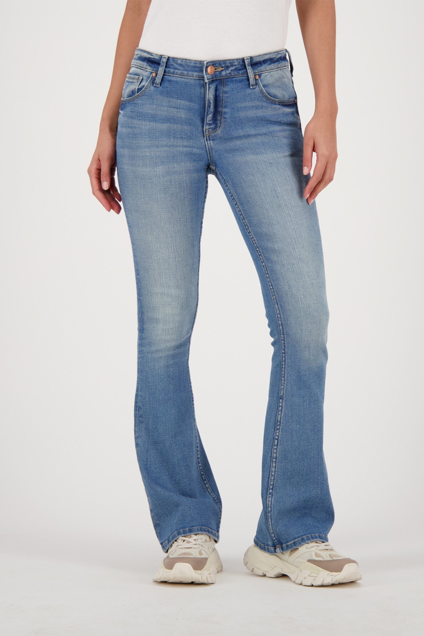 ECLIPSE JEANS MID BLUE STONE 1