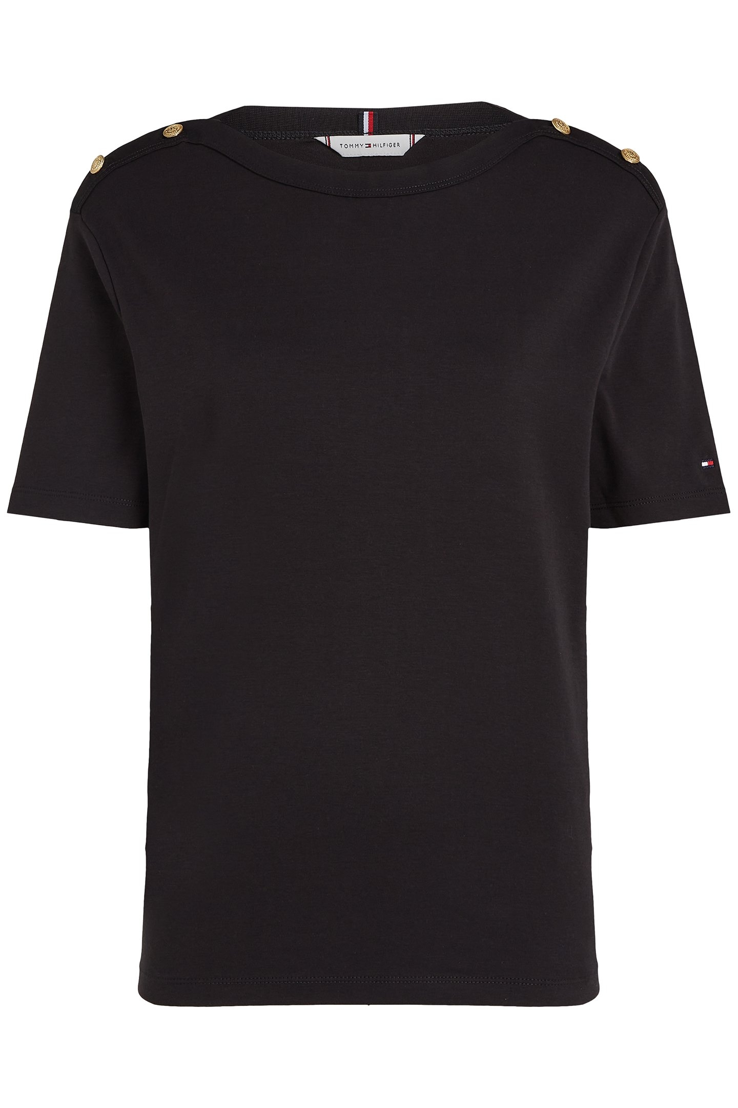 TOMMY HILFIGER STANDARD FIT T-SHIRT BLACK 4