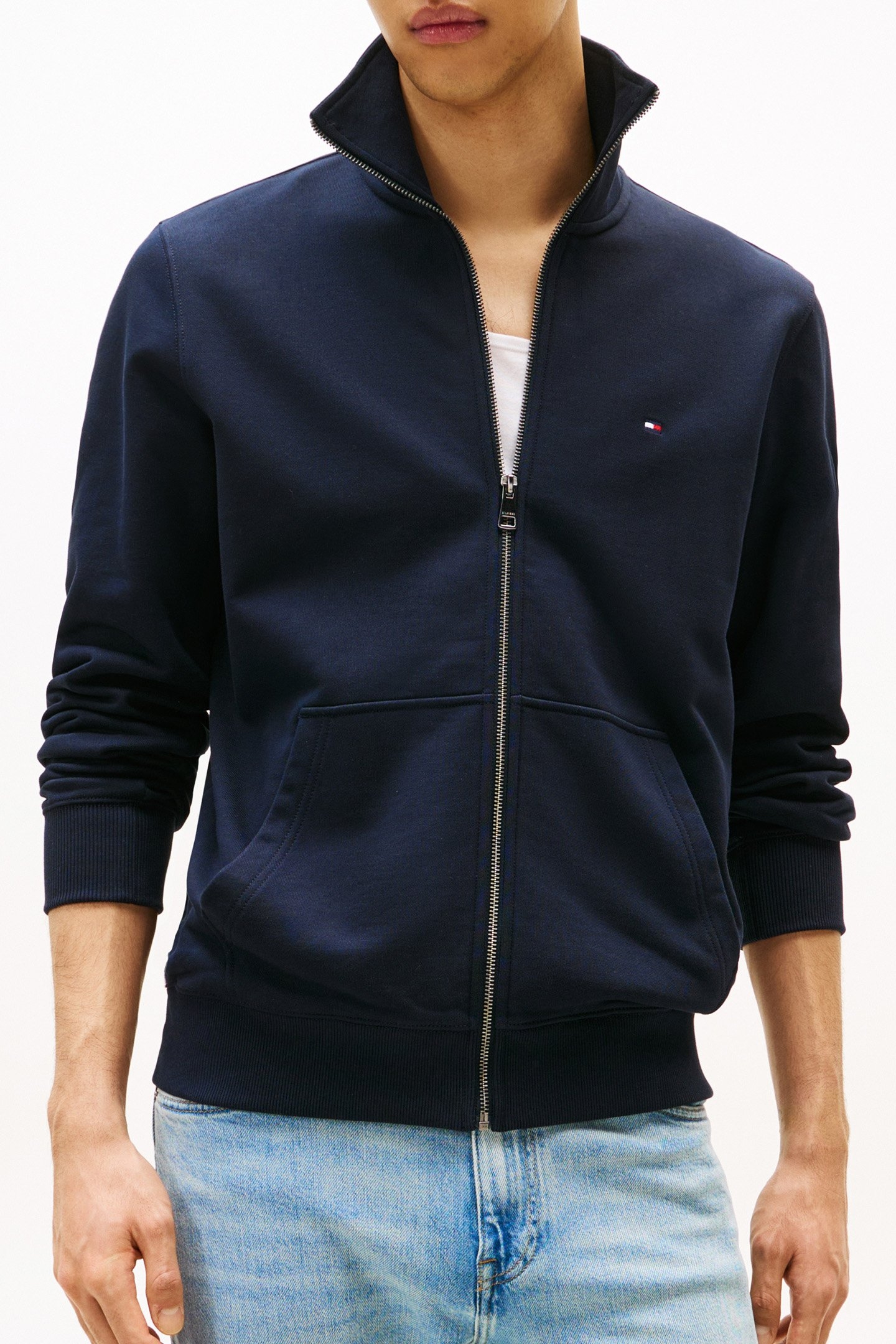 ESSENTIAL TERRY SWEATSHIRT REGULAR FIT CREW NECK DESERT SKY 1