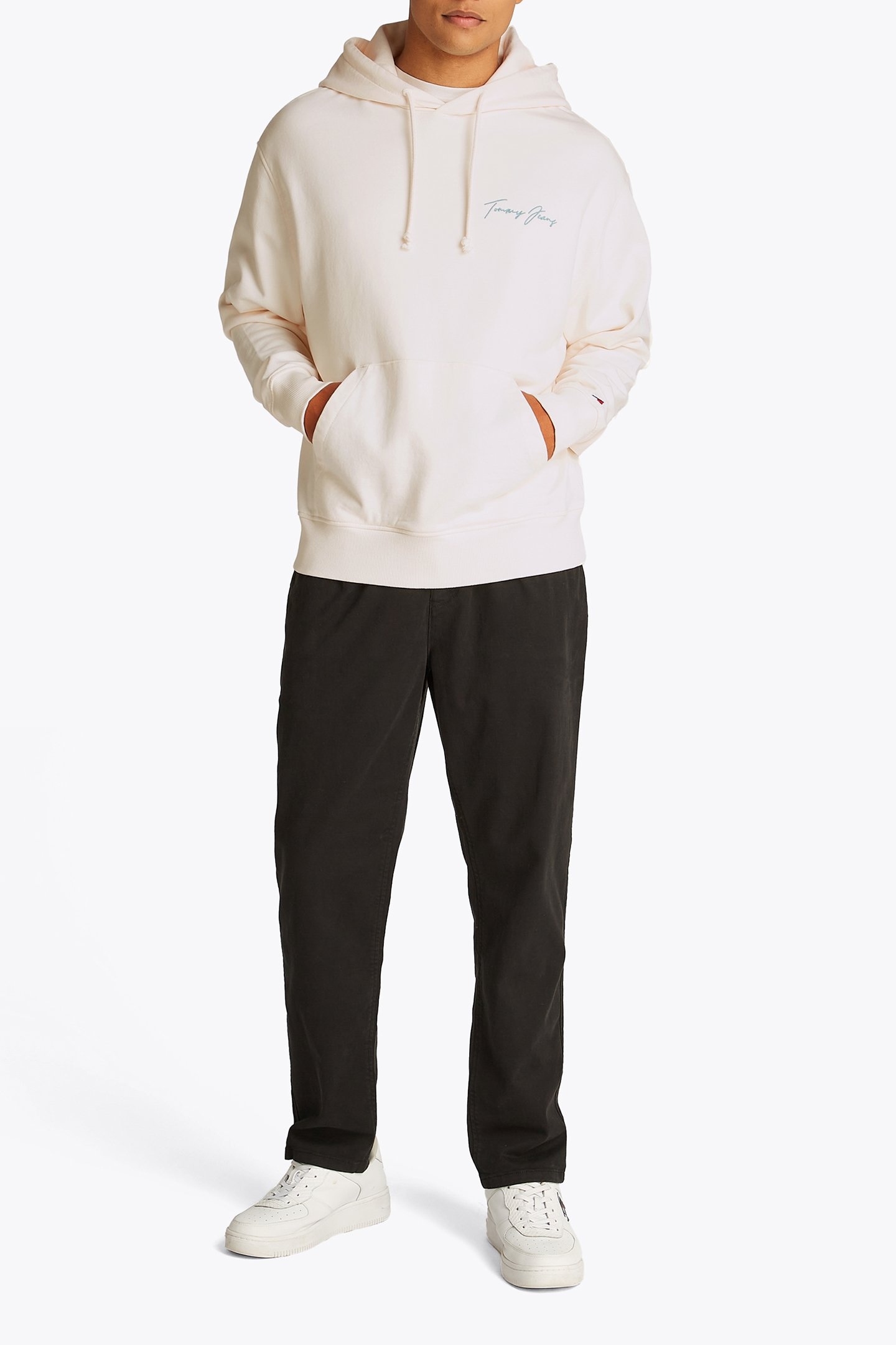 TJM BEACH CLUB GRAPHIC HOODIE REGULAR FIT LARGE WHITE 2