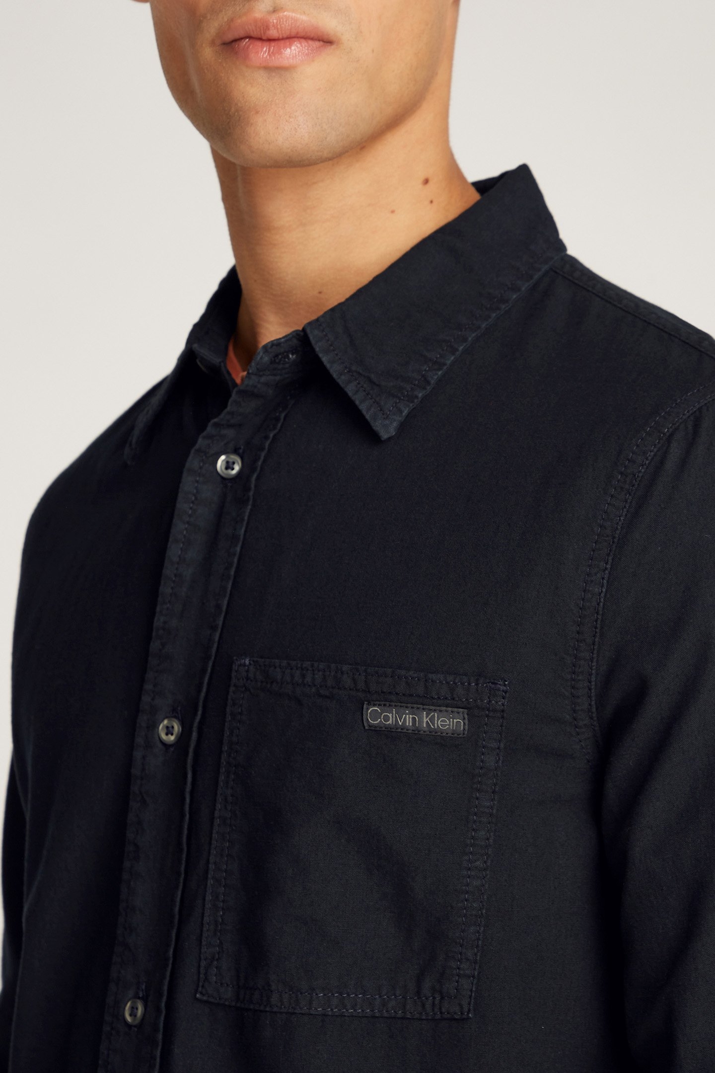 REGULAR CHAMBRAY SHI DENIM BLACK 6