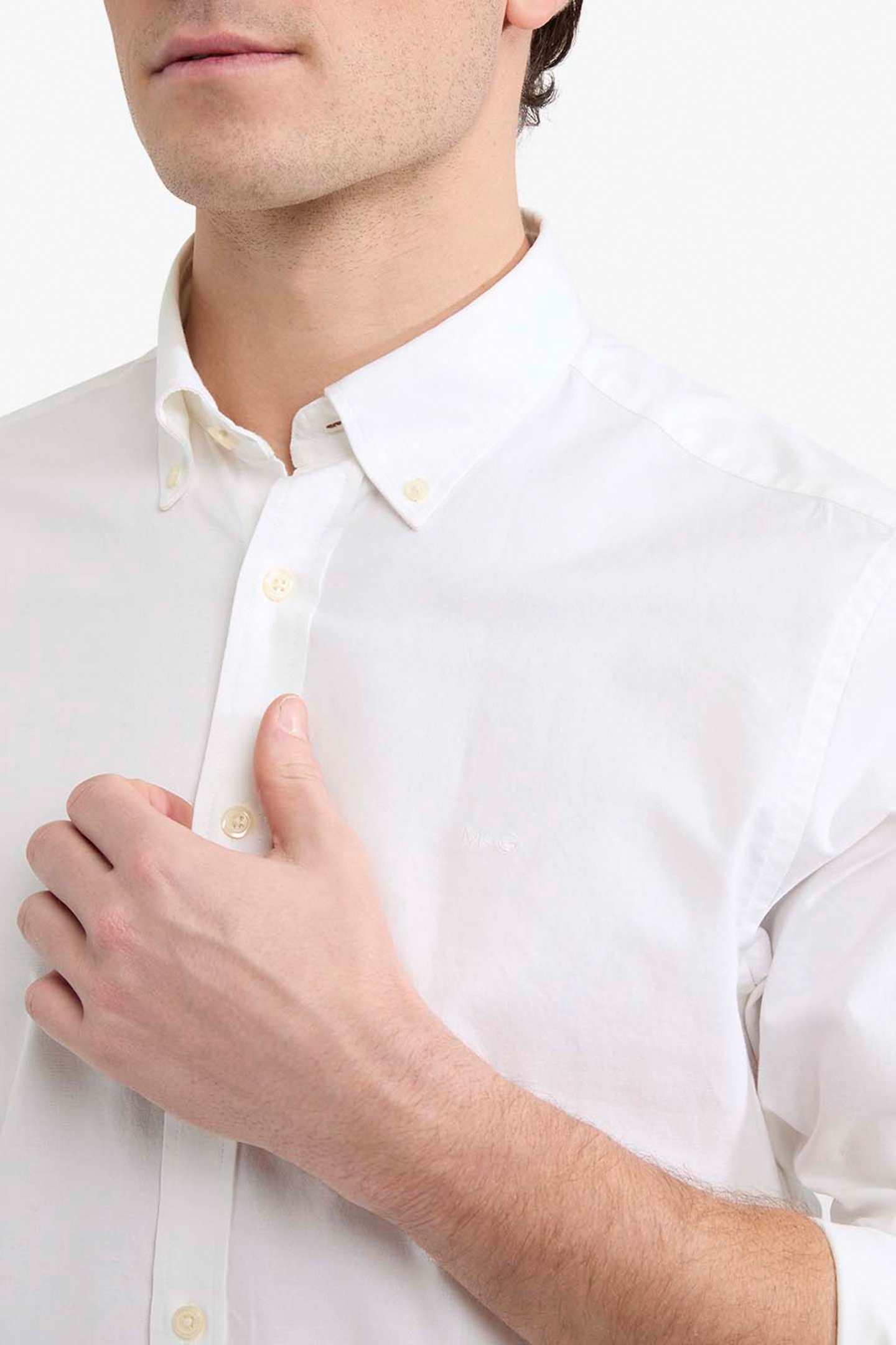 STRETCH OXFORD SHIRT WHITE 6