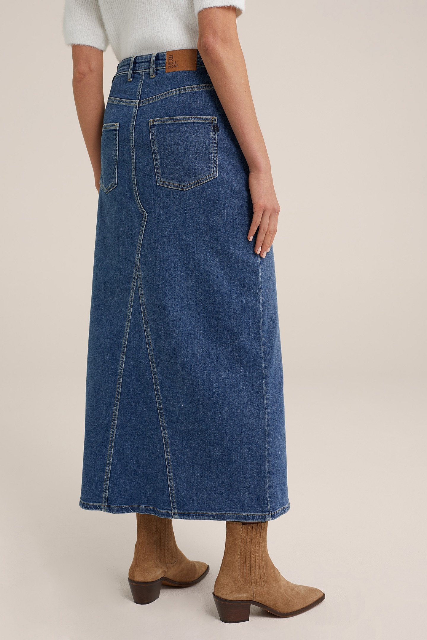 SKIRT MAXI LENGTH DARK BLUE 2