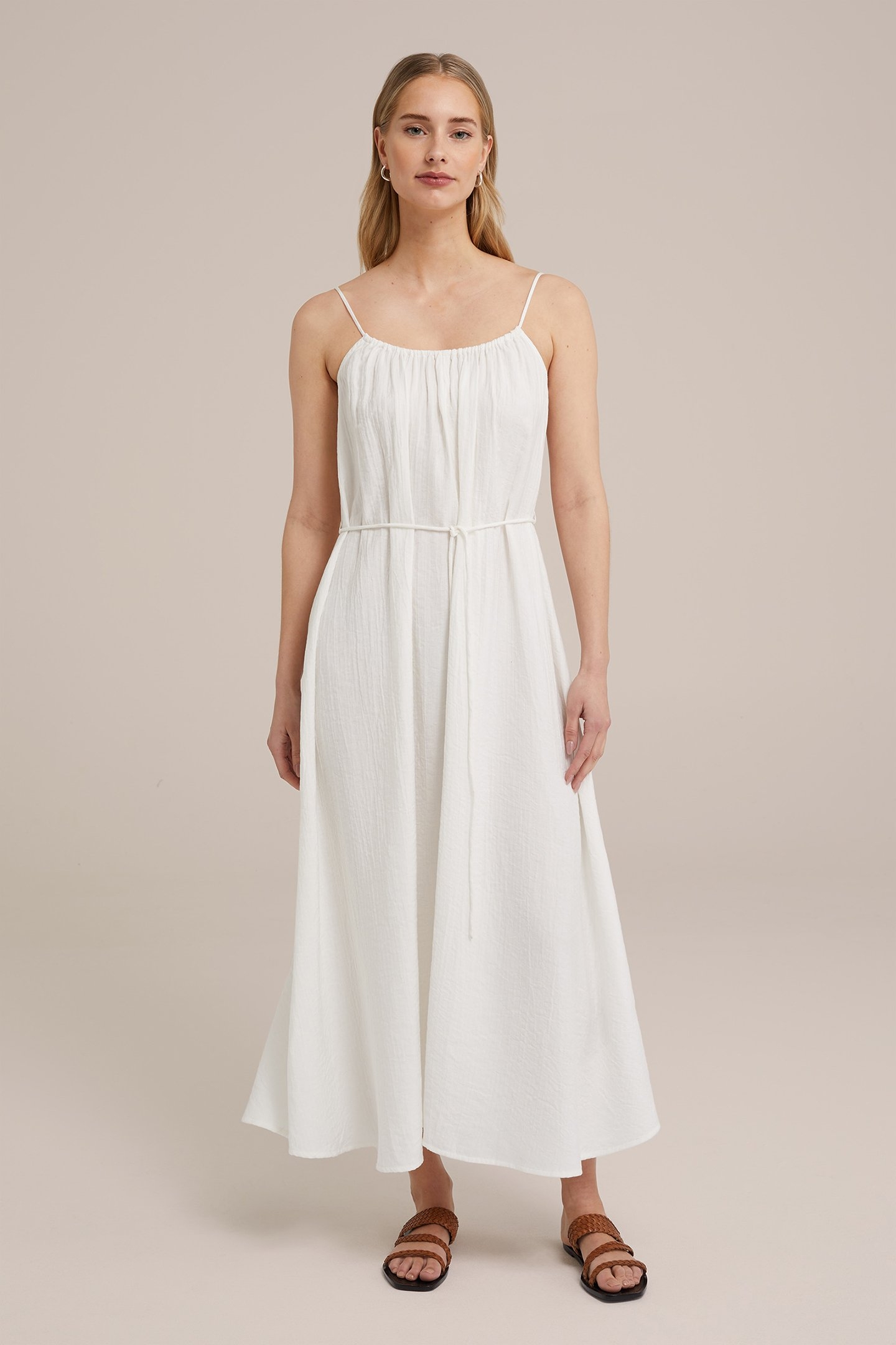 DRESS MID LENGTH WHITE 1