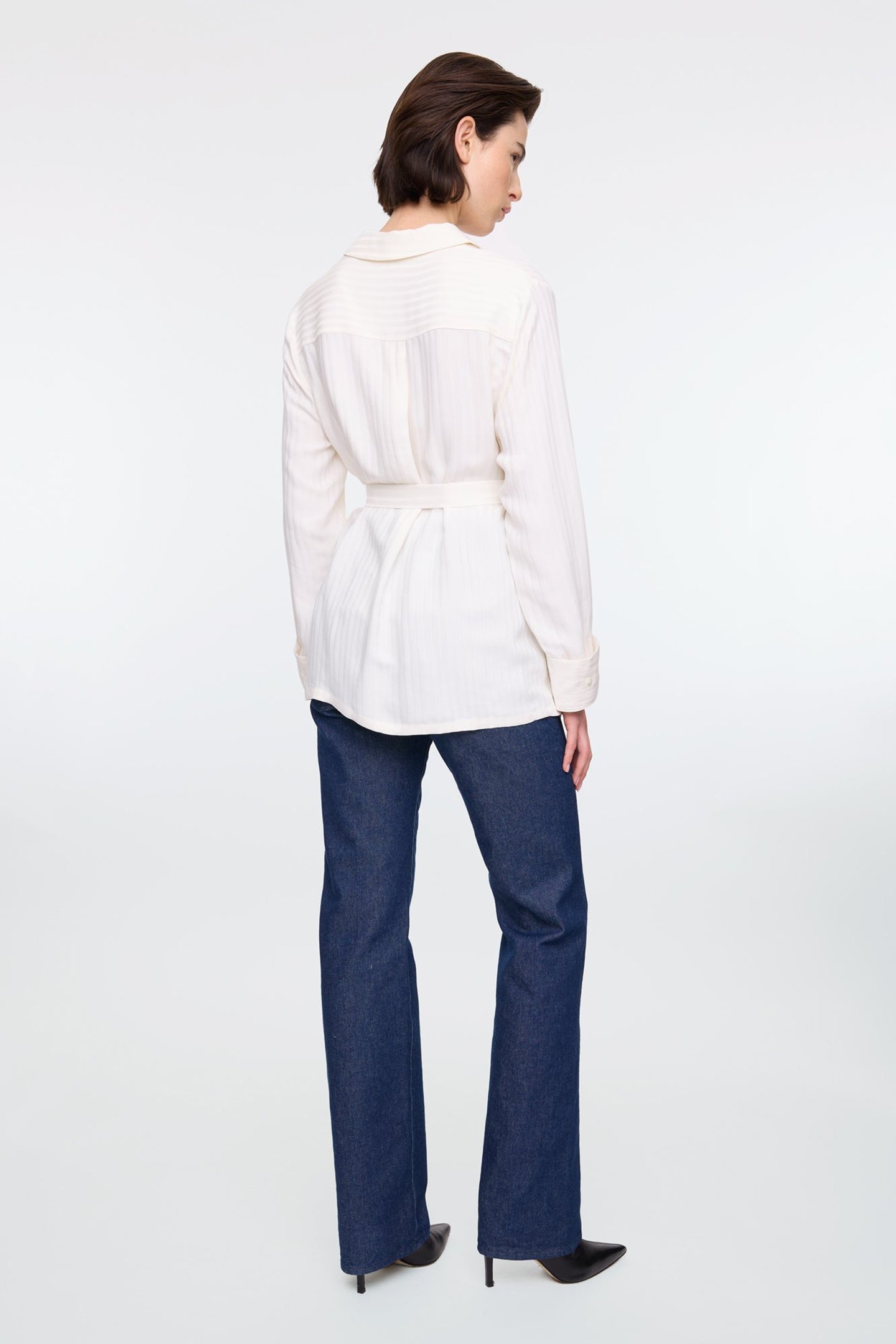 JACQUARD STRIPE BLOUSE MARSHMALLOW 3