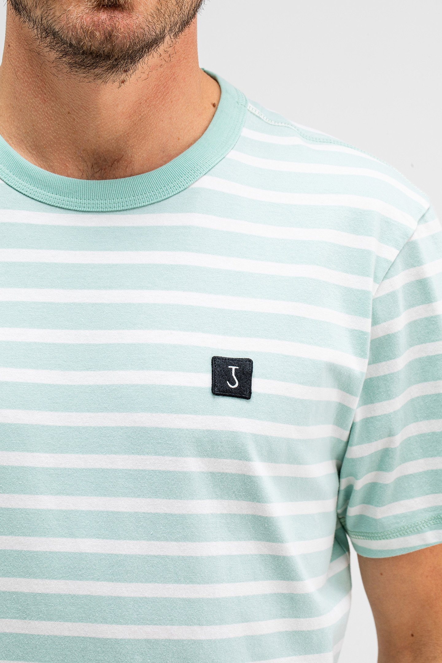 CLASSIC STRIPE TEE GULF GREEN 5