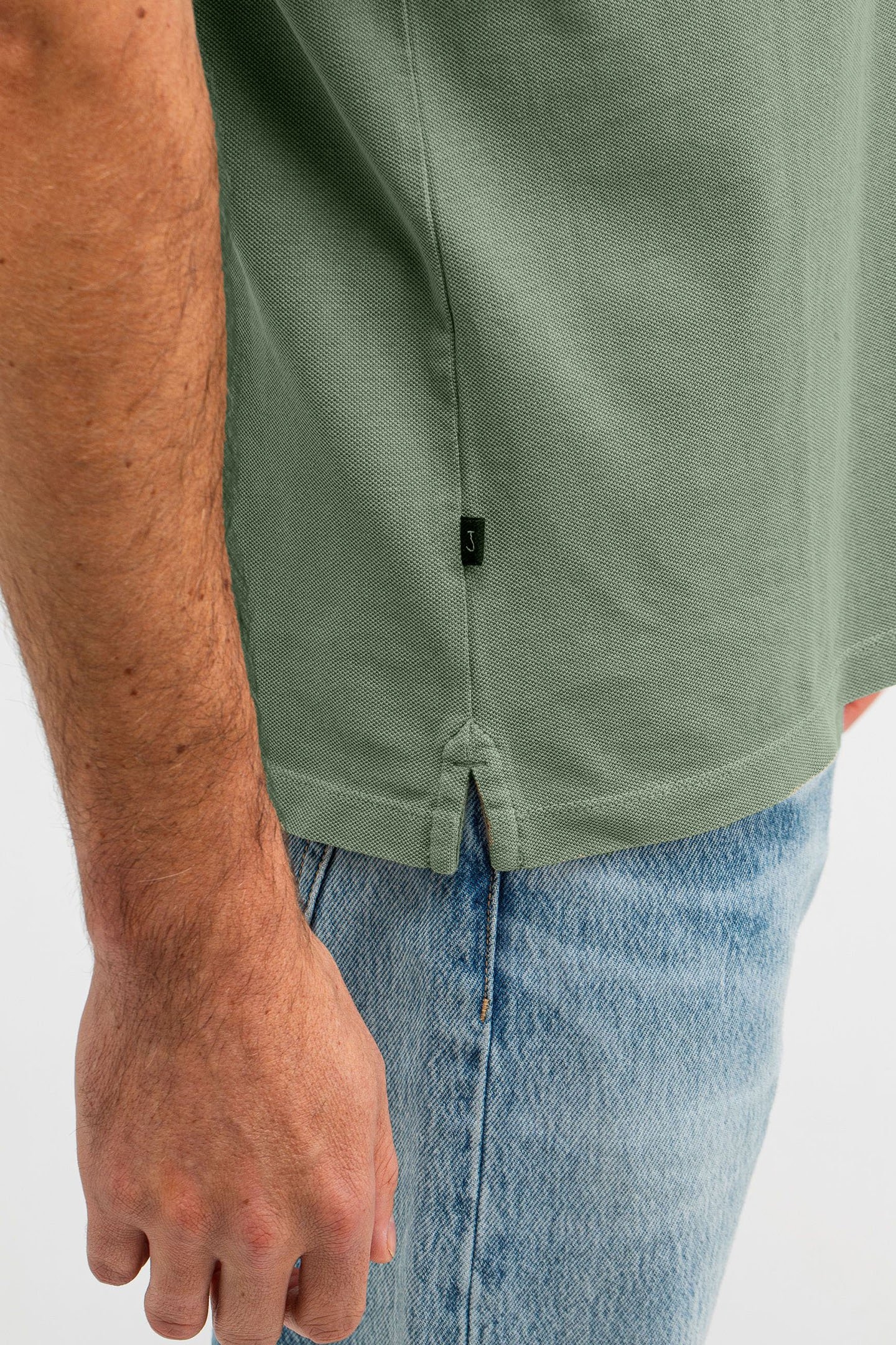ARMY PIQUE POLO JADE GREEN 5