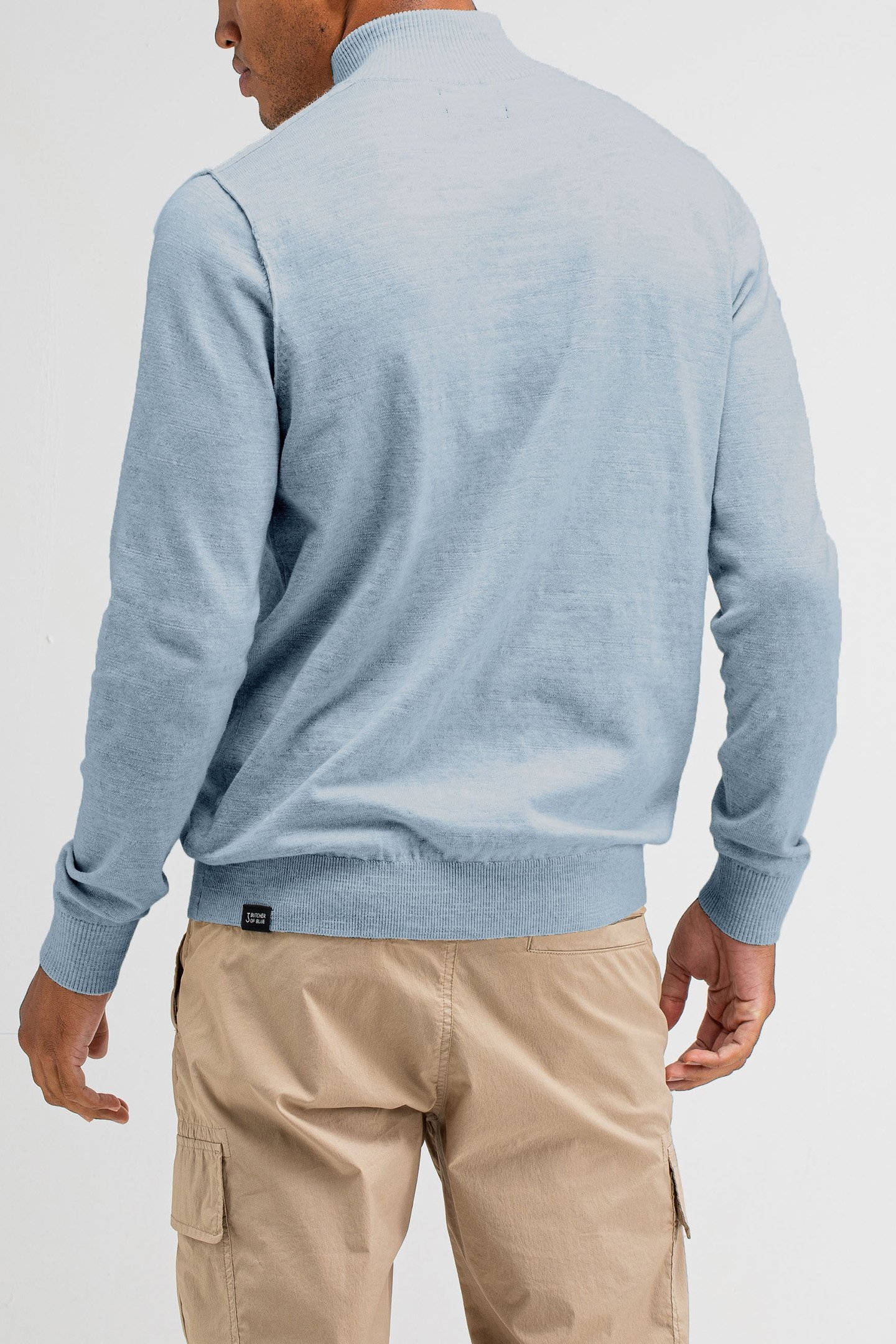 LT CLIFDEN HALF ZIP LAGOON BLUE 2