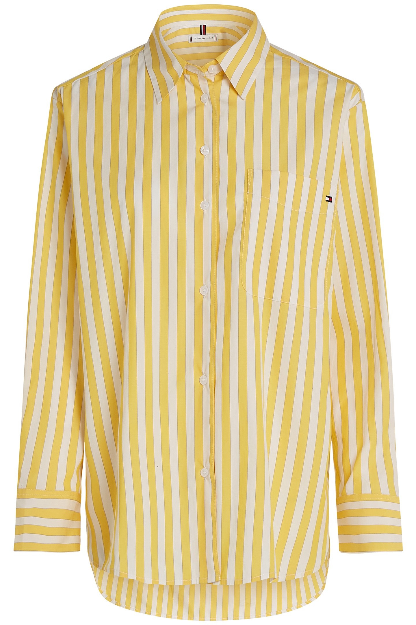 ESS POPLIN EASY FIT LONG SLEEVE BLOUSE CITRONELLA YELLOW 4