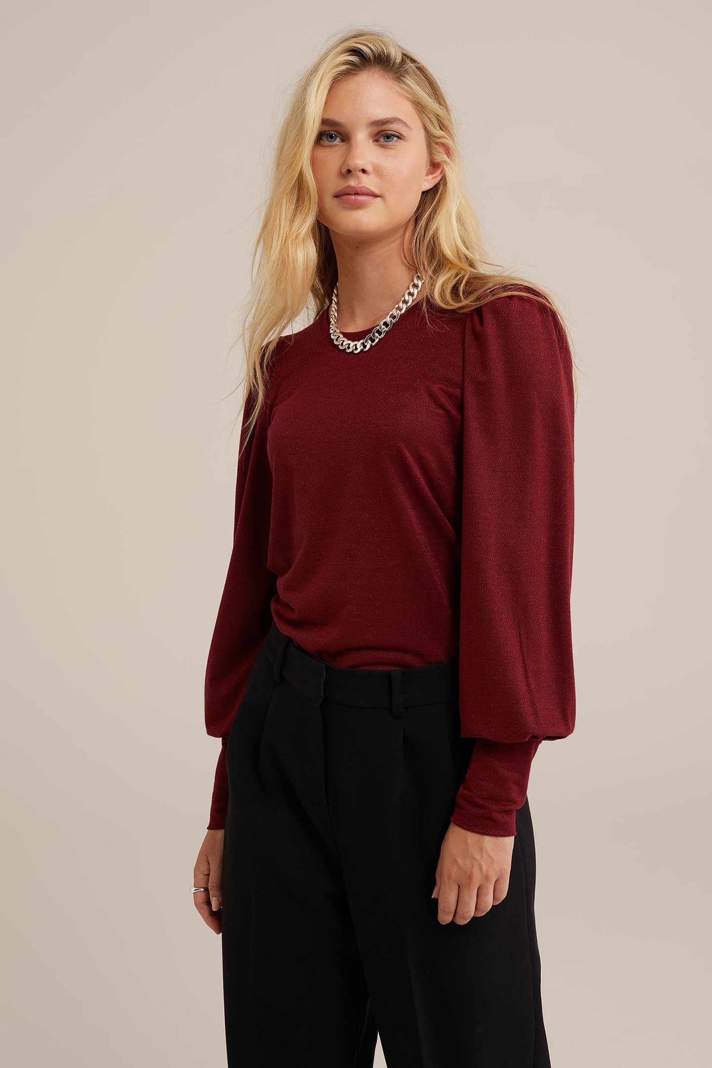 T-SHIRT BURGUNDY RED 1