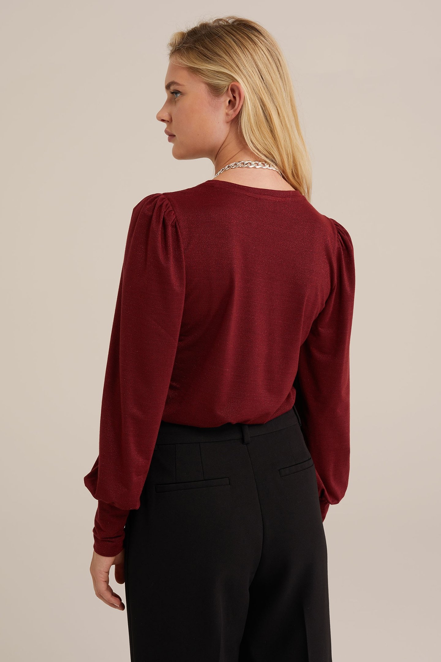 T-SHIRT BURGUNDY RED 2