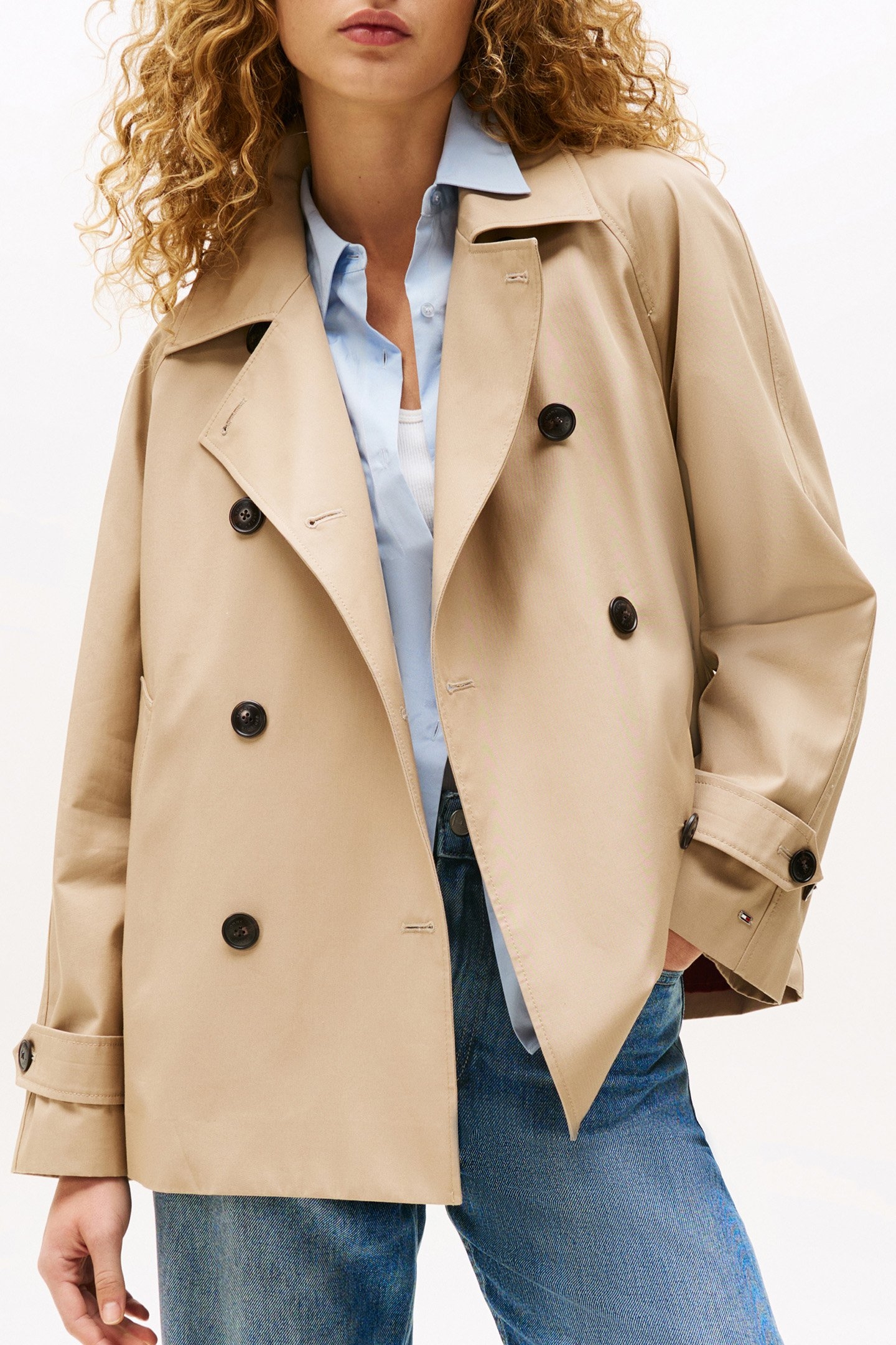 WOMEN'S STANDARD FIT TRENCH COAT BEIGE 1