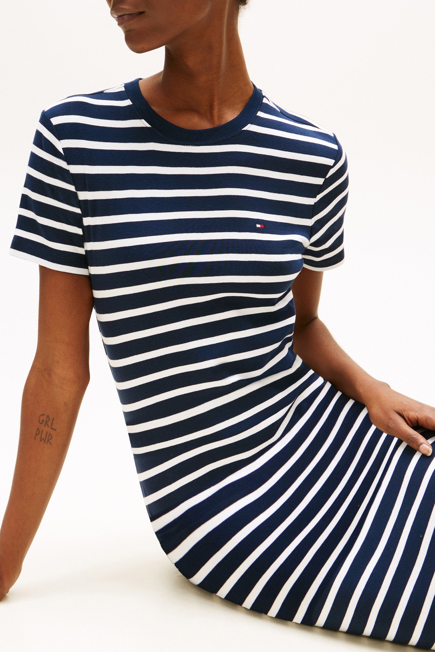 CODY SLIM FIT JERSEY DRESS SHORT BRETON/NAVY/BLUE 4