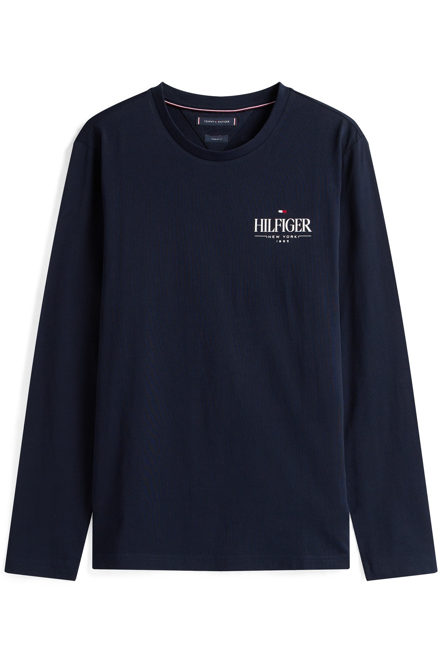 HILFIGER STACK LS TEE REGULAR FIT LONGSLEEVE, DESERT SKY 4