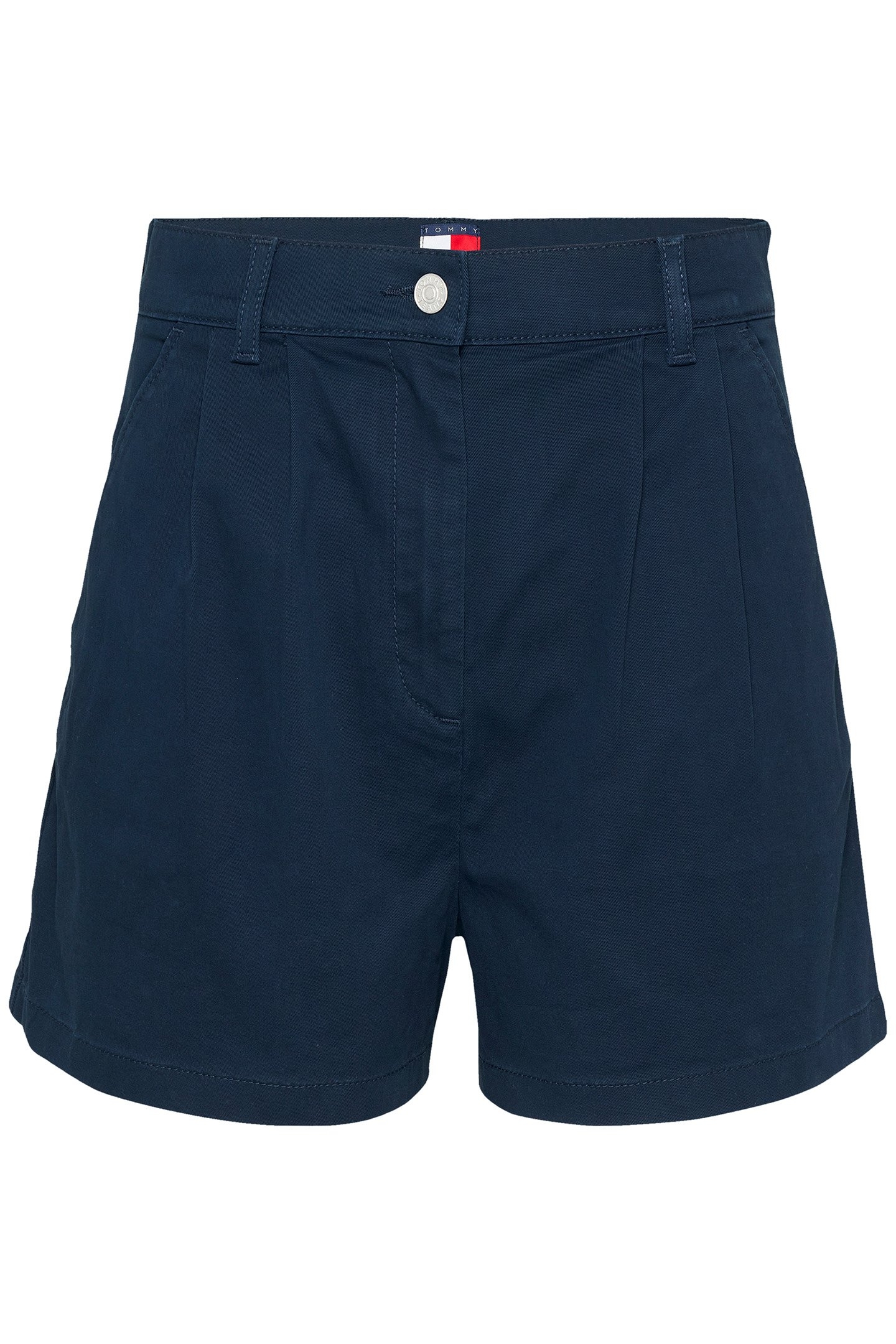TJW CLAIRE HR PLEATED SHORT SLIM FIT DARK NIGHT NAVY 4