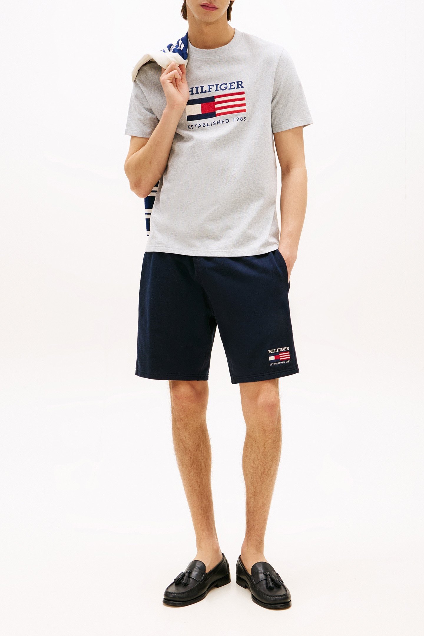 AMERICANA MONOTYPE F REGULAR FIT T-SHIRT LIGHT GREY HEATHER 2