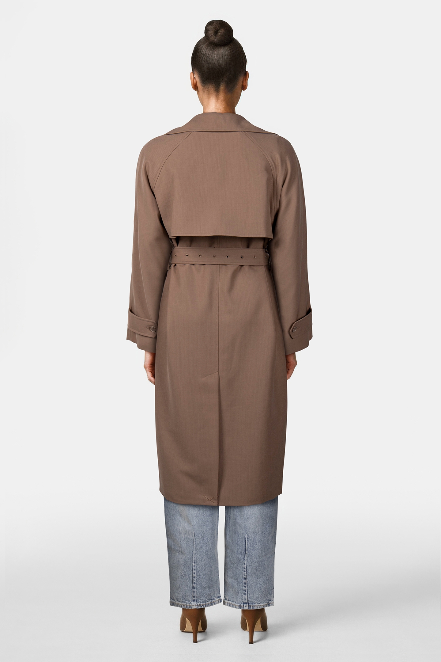 DOLMAN BELTED TRENCH COAT IN BEIGE 2