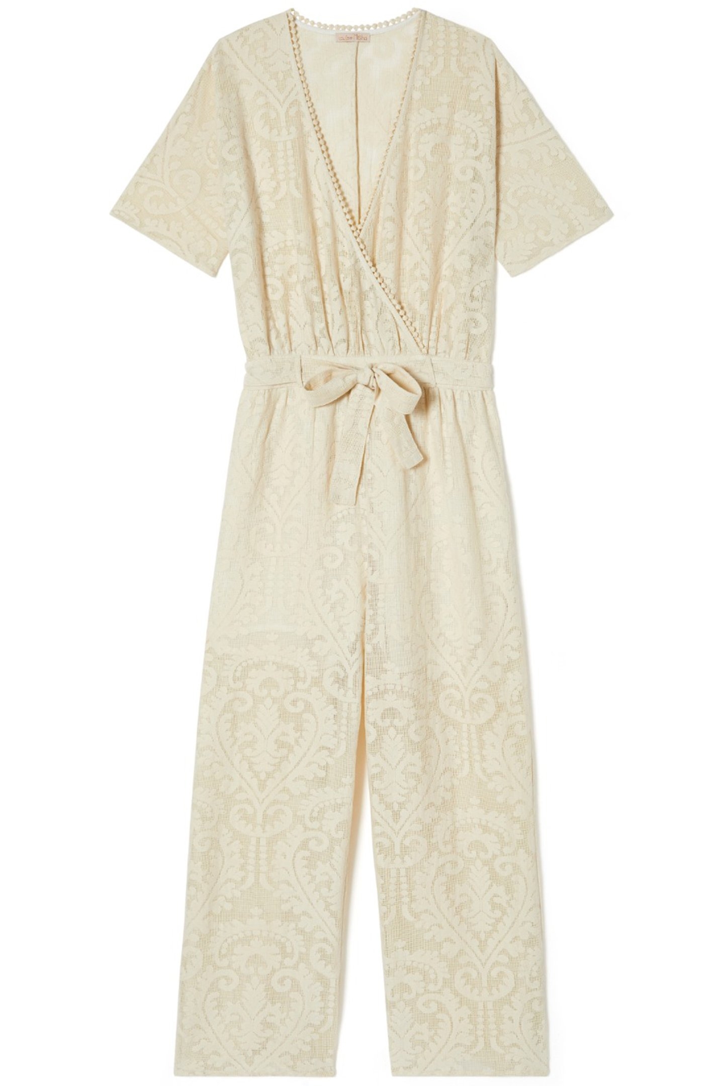 JUMPSUIT TINA CREAM BAROQUE LACE 1