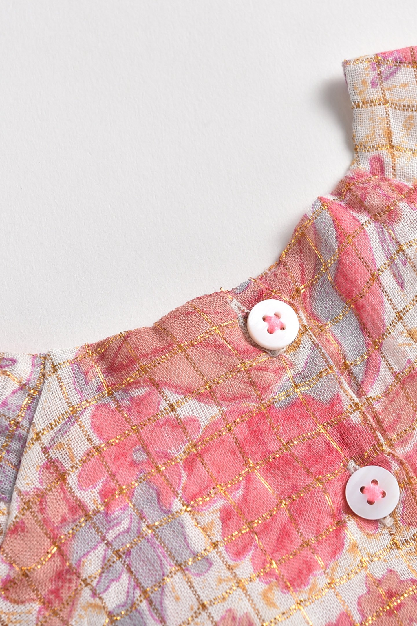 BLOUSE YURI PINK FLOWERS 5