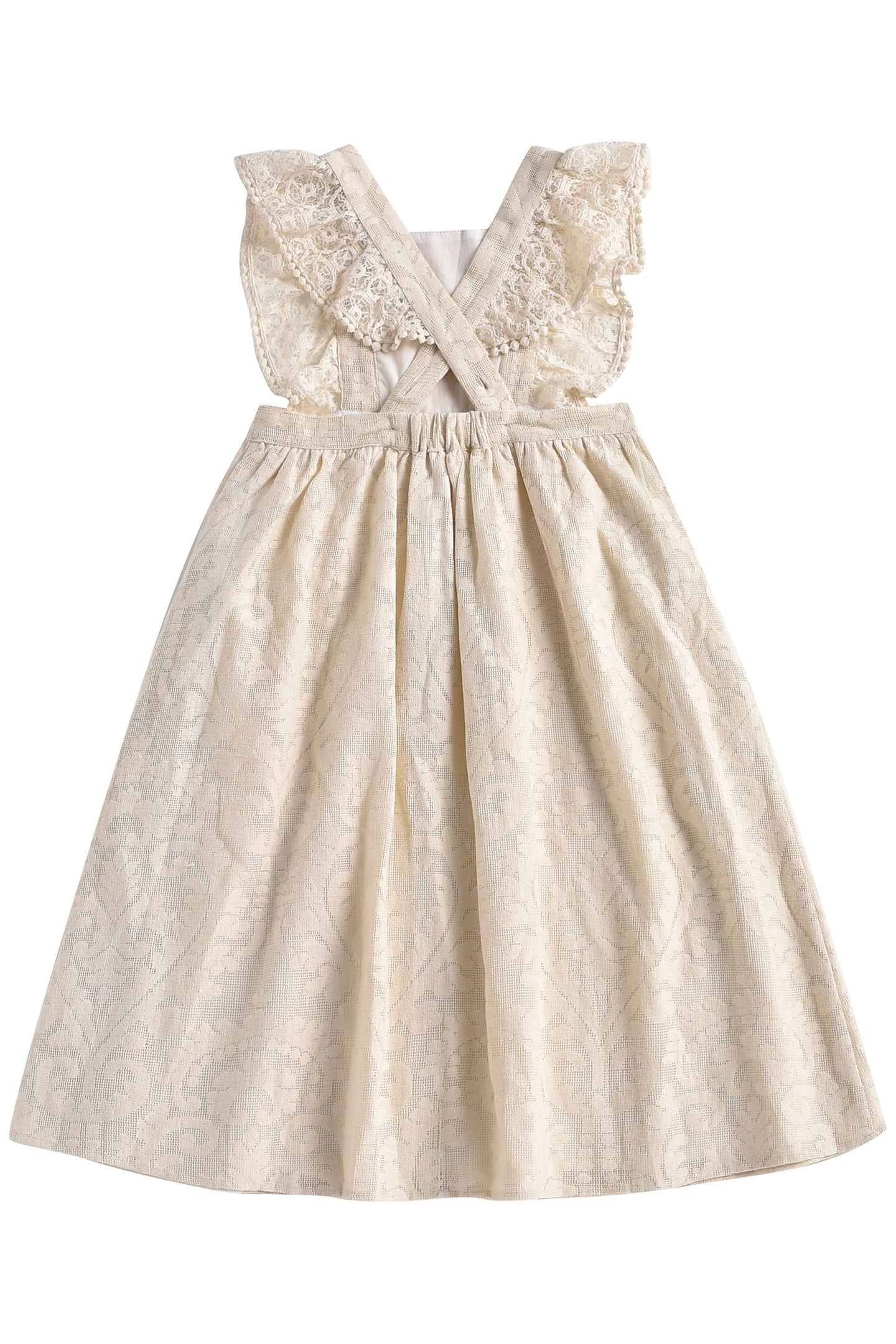 DRESS COSALA CREAM BAROQUE LACE 2