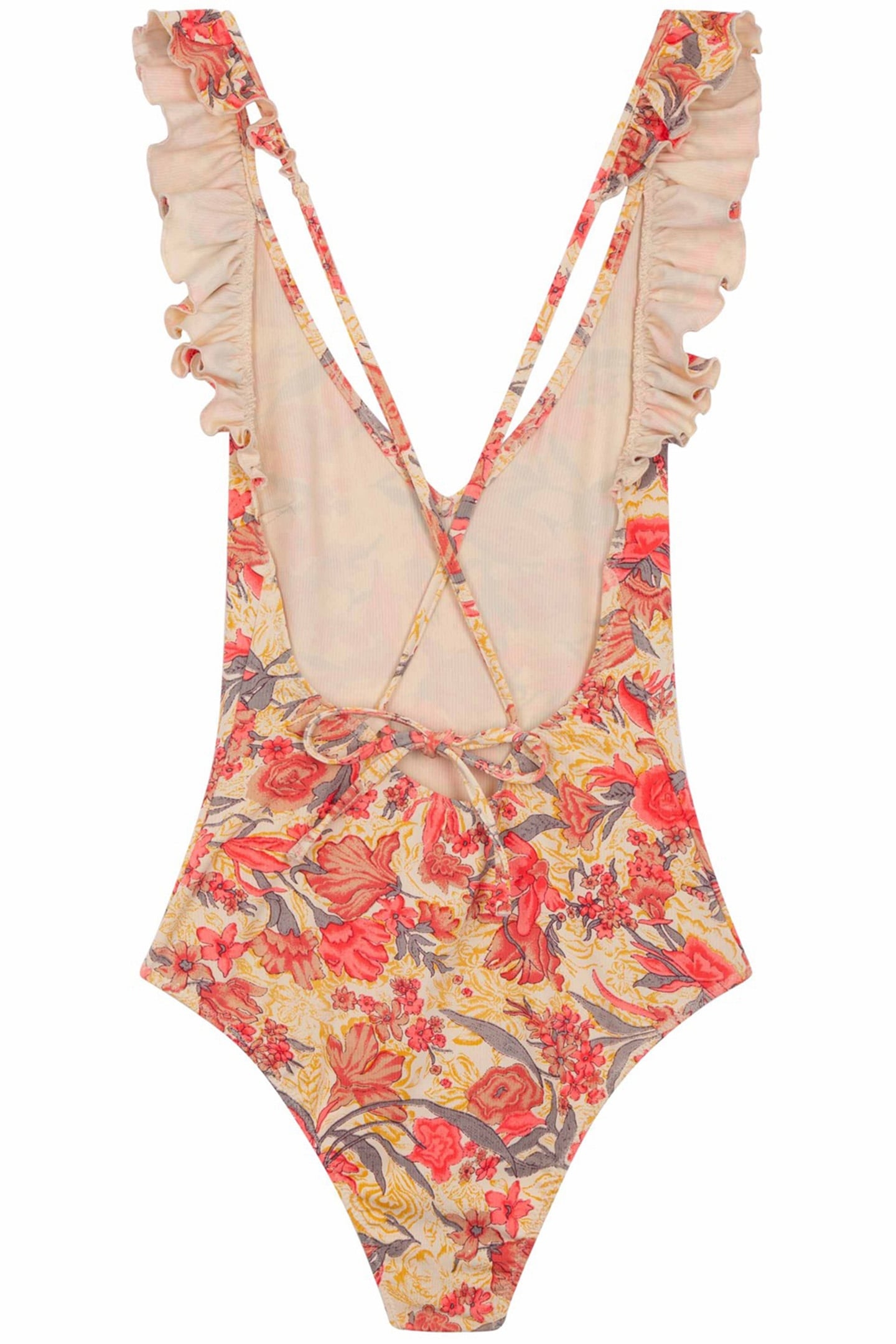 BATHING SUIT REVA PINK FLOWERS 4