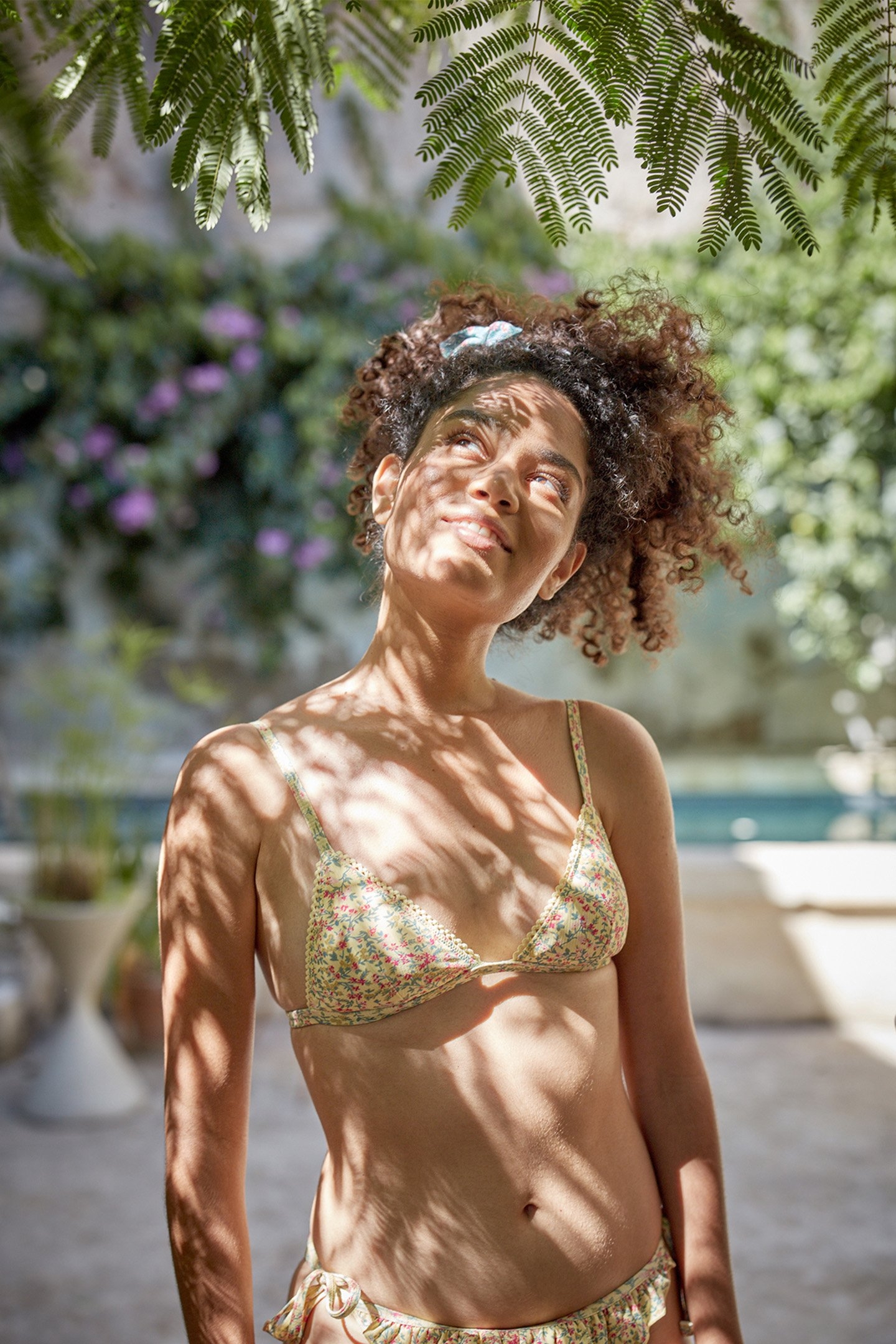 BIKINI TOP VASALIA YELLOW SPRING FLOWER 1