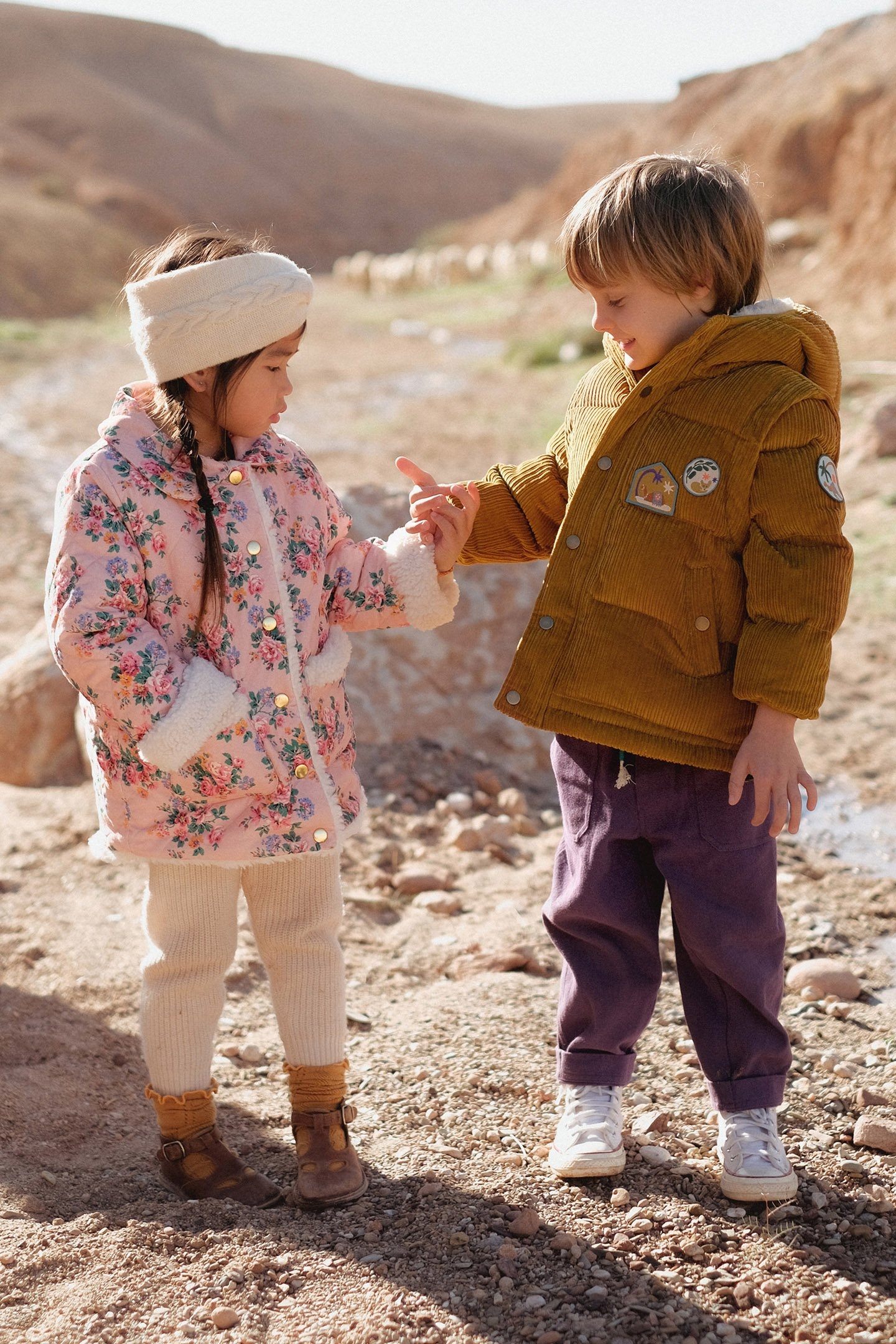 COAT DALILA PINK SEYLAN FLOWERS 2