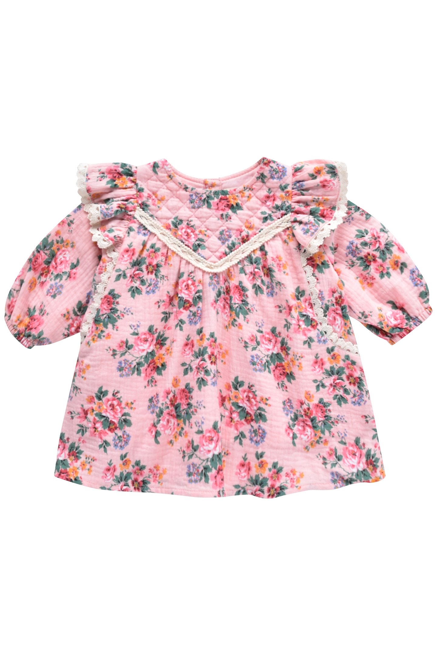 DRESS LARA PINK SEYLAN FLOWERS 1
