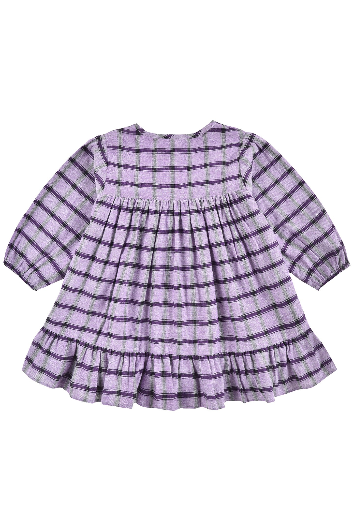 DRESS MASSILIA PURPLE CHECKS 2