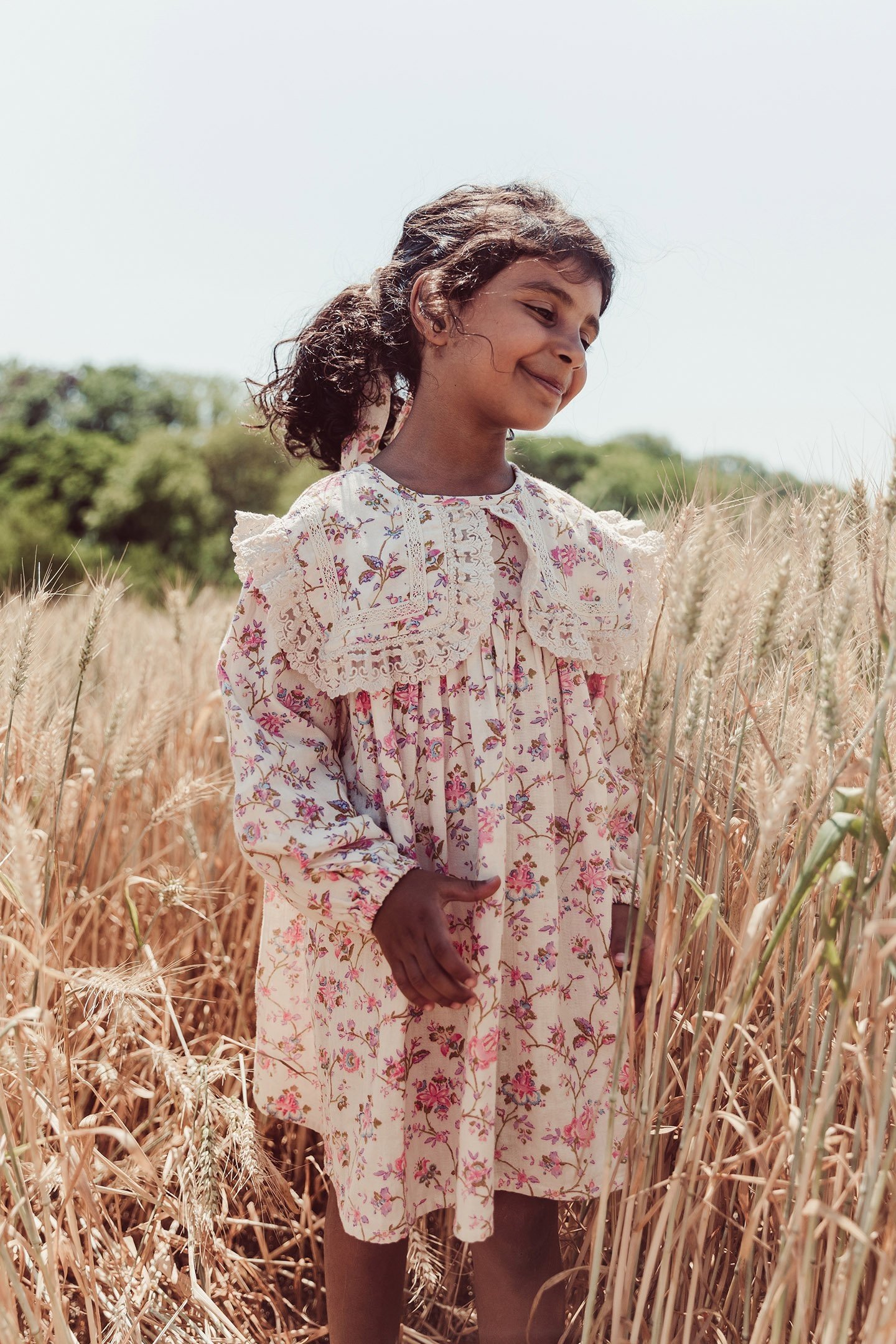 DRESS ARINOLA CREAM BUCOLIA FIELDS 1