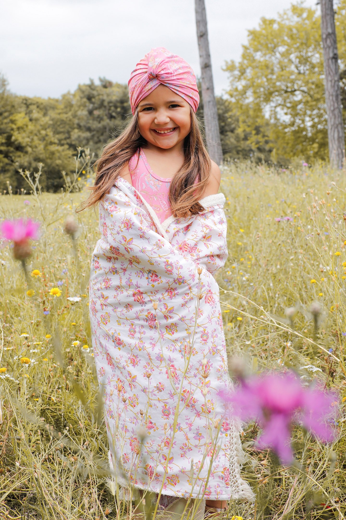 BATHING TURBAN ABINA PINK MALLOW ROMANCE 6