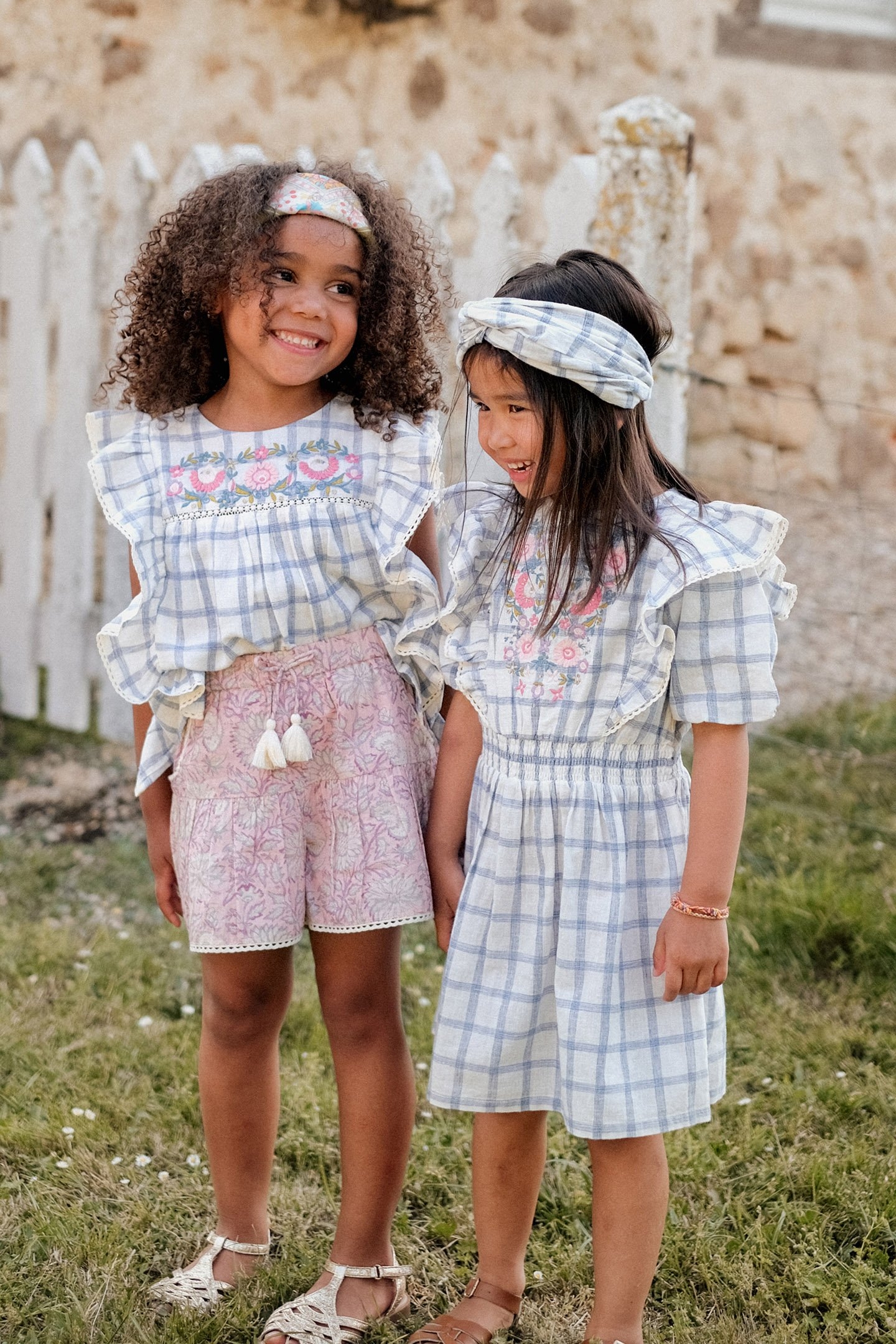 DRESS ALIETTE BLUE RIVER CHECKS 4