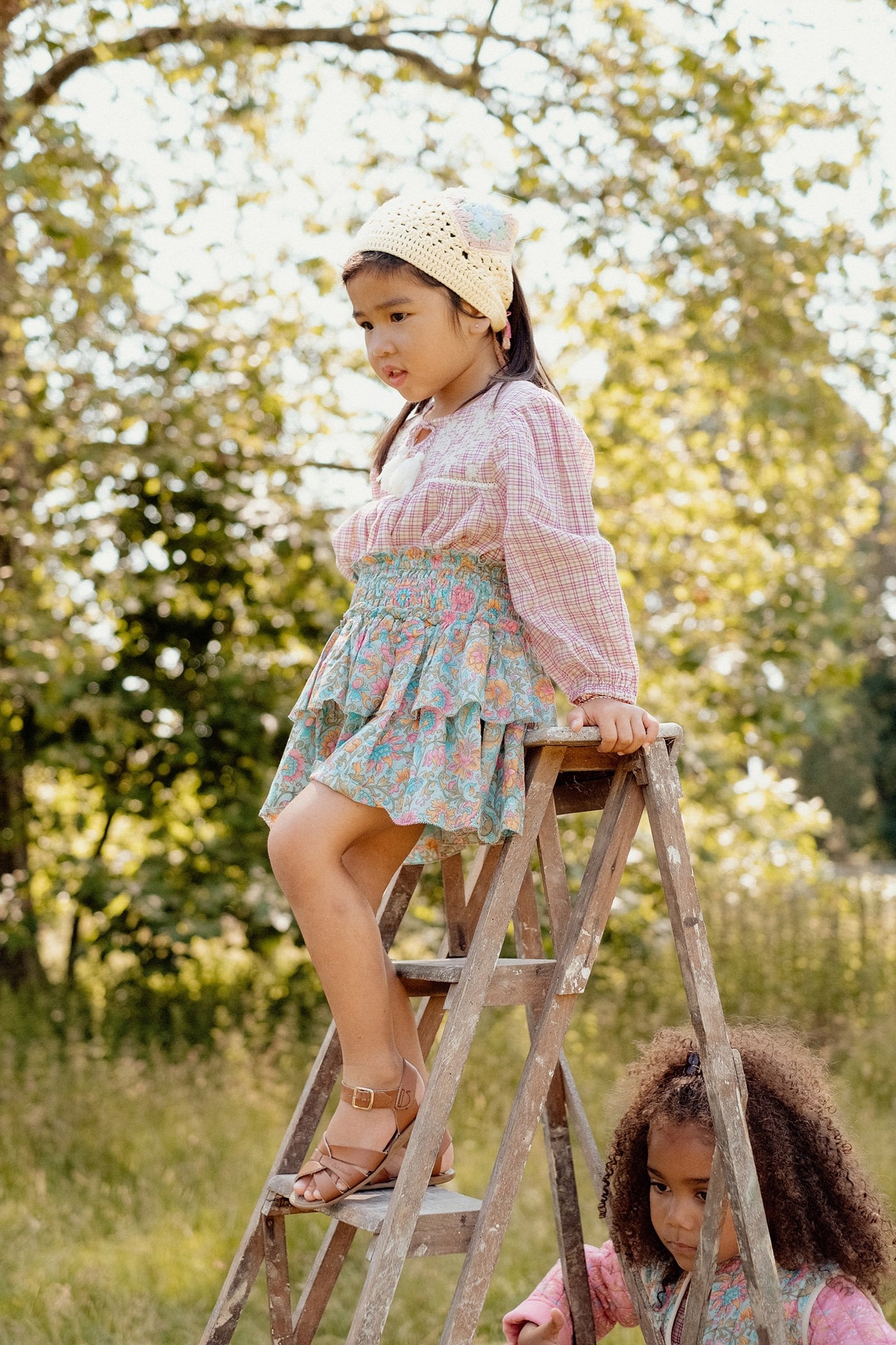 BLOUSE VALLY FUCHSIA TARTAN JOY 4