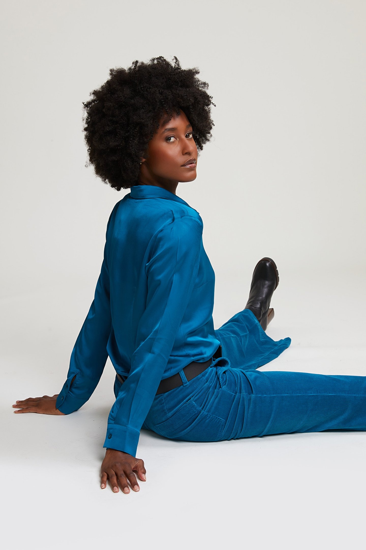 PETROL CLASSIC BLOUSE 3