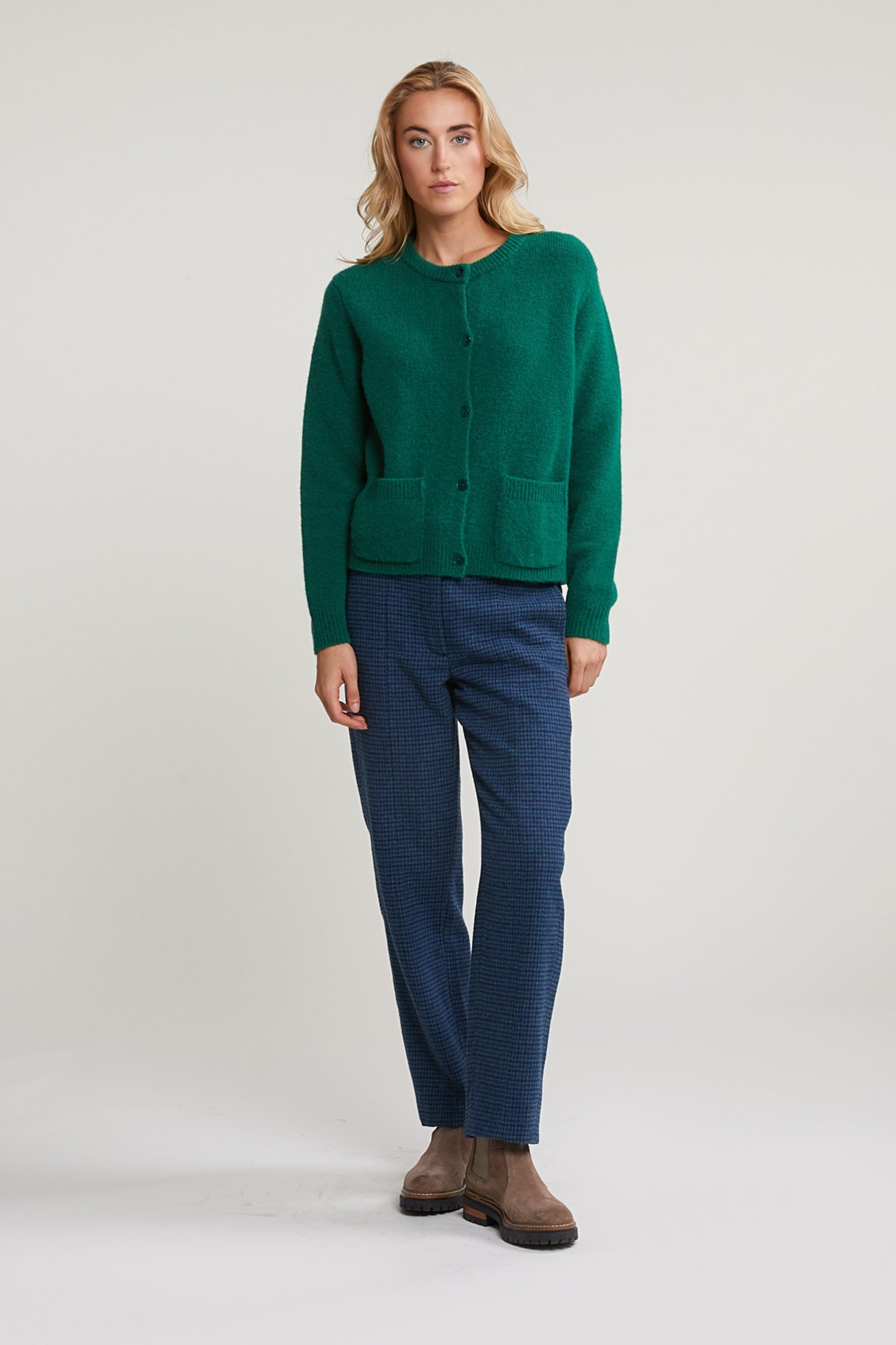 BLUE/GREEN CHECKED PANTS 3