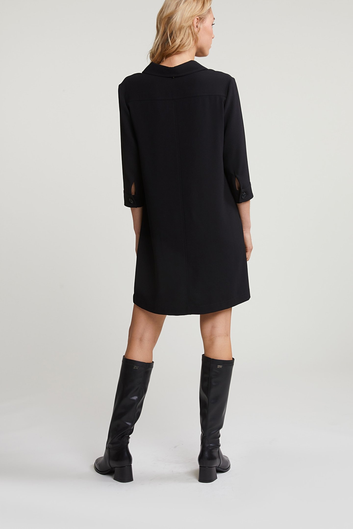 BLACK DRESS 3/4 SLEEVES 2