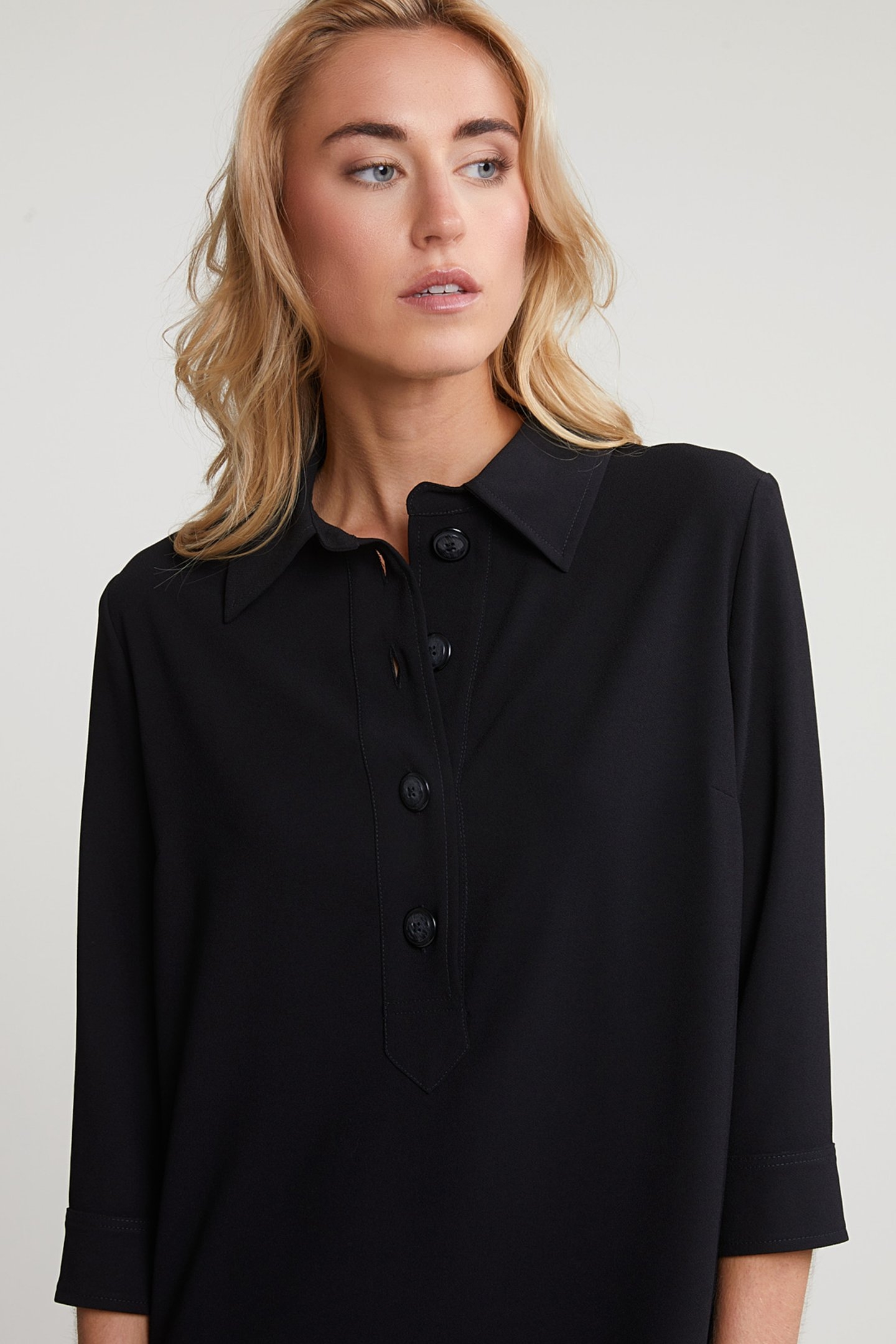 BLACK DRESS 3/4 SLEEVES 3