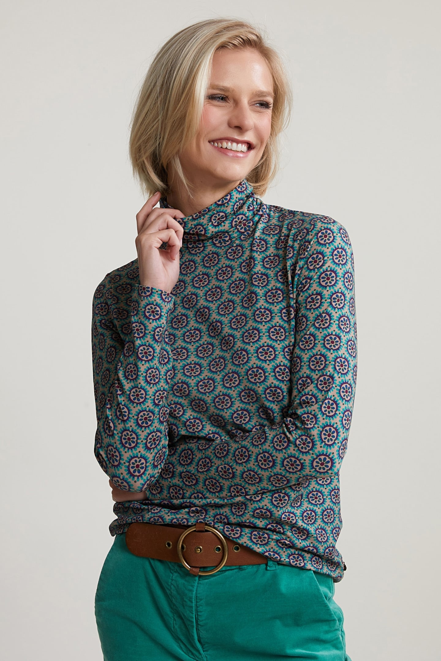 MULTI FANTASY ROLL NECK T-SHIRT 1