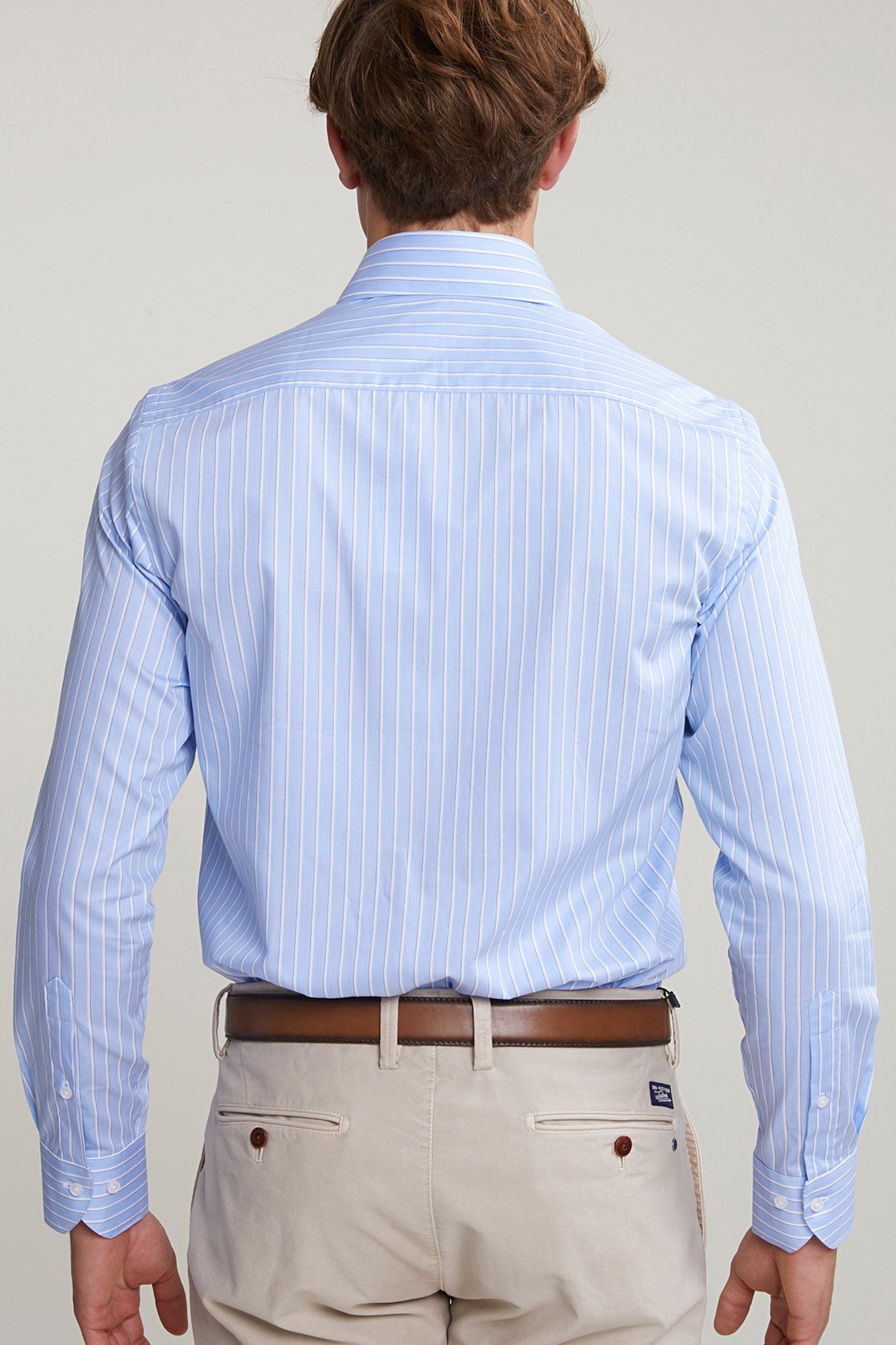 CUSTOM FIT STRIPED SHIRT BLUE/WHITE 2