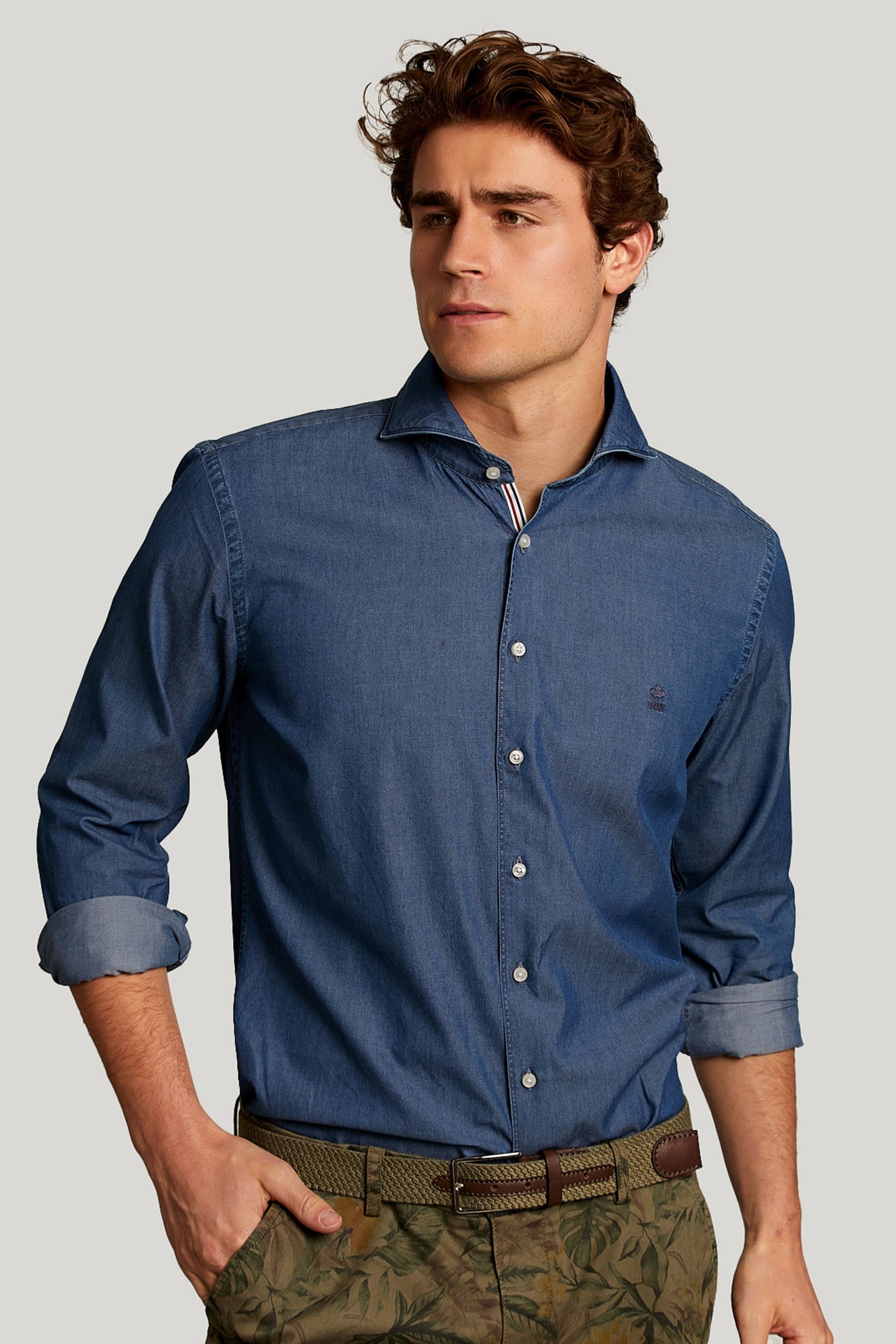 SLIM FIT JEANS SHIRT DARK BLEACH 1