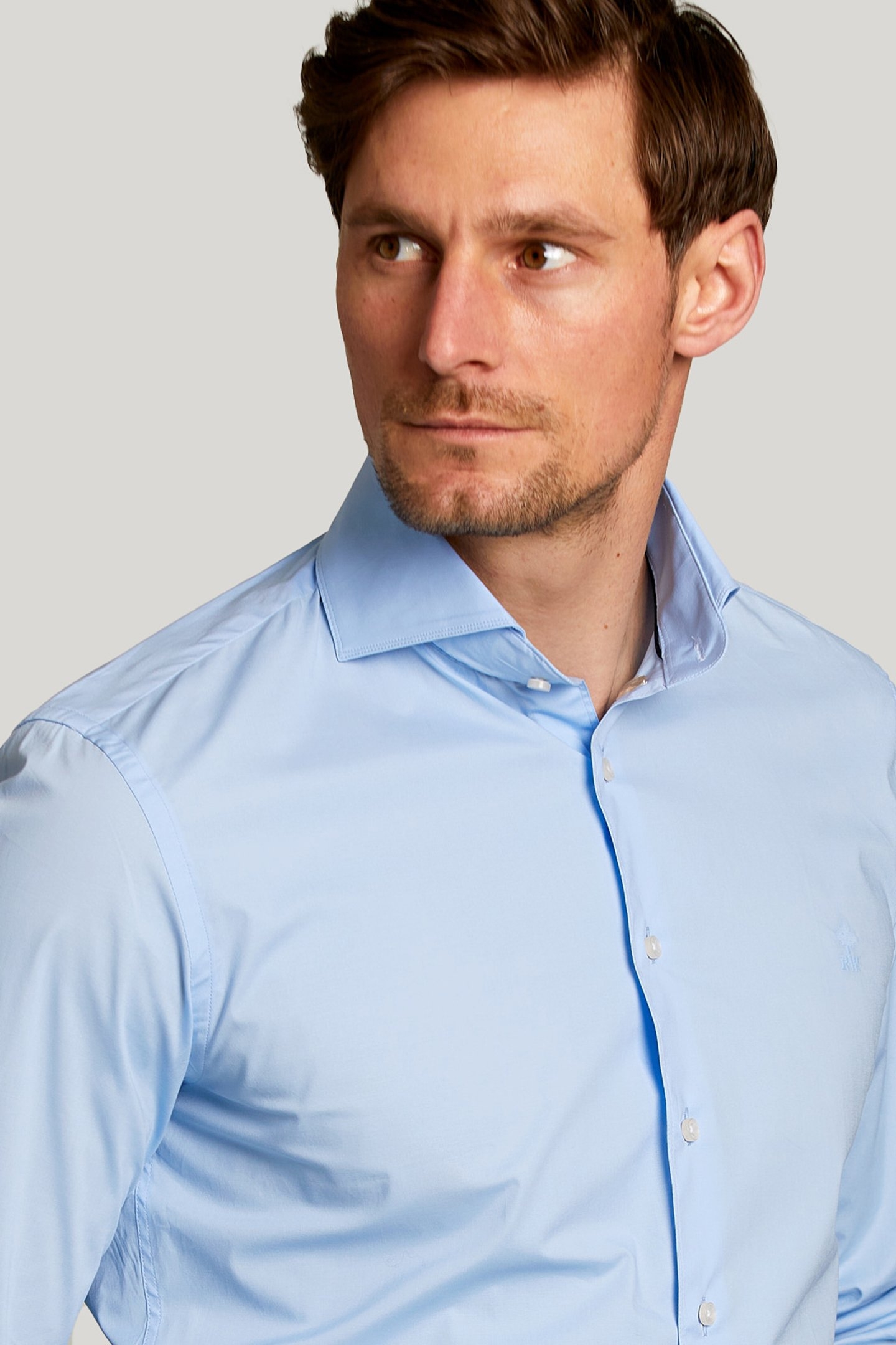 SLIM FIT UNI STRETCH SHIRT LIGHT BLUE 3