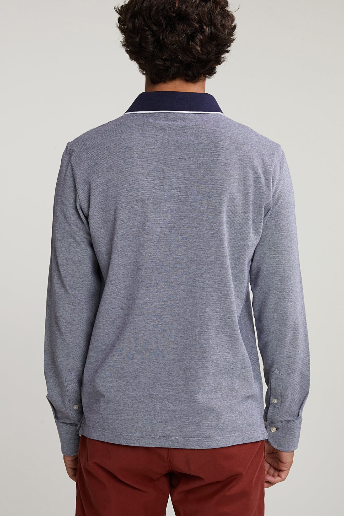 CUSTOM FIT COTTON POLO NAVY 2