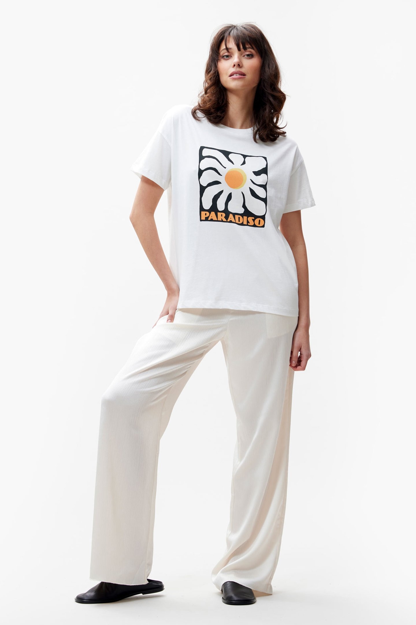 PULL ON TEXTURED TROUSERS EGRET 2