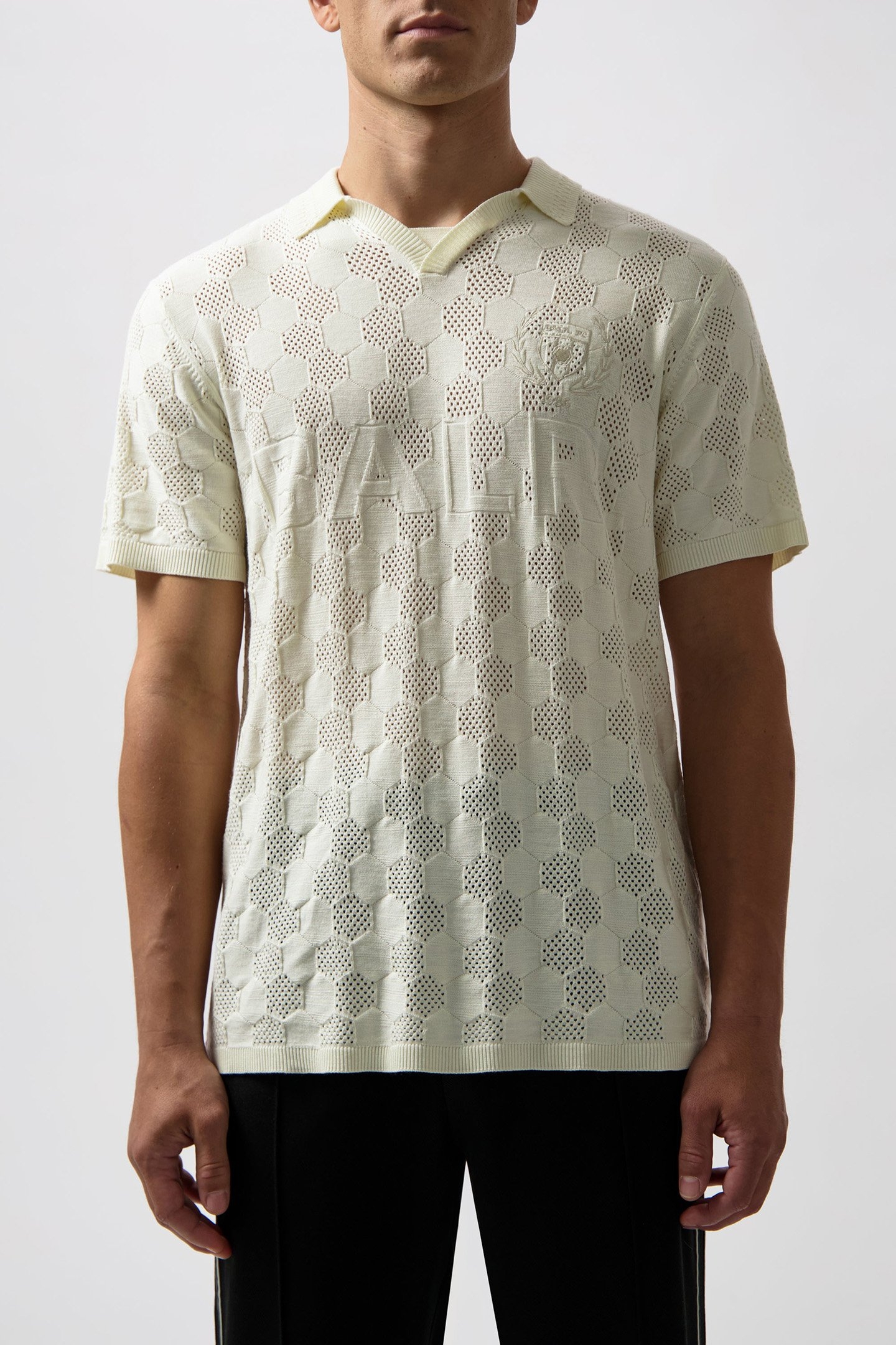 GOTL KNIT FOOTBALL JERSEY LIGHT BEIGE 1