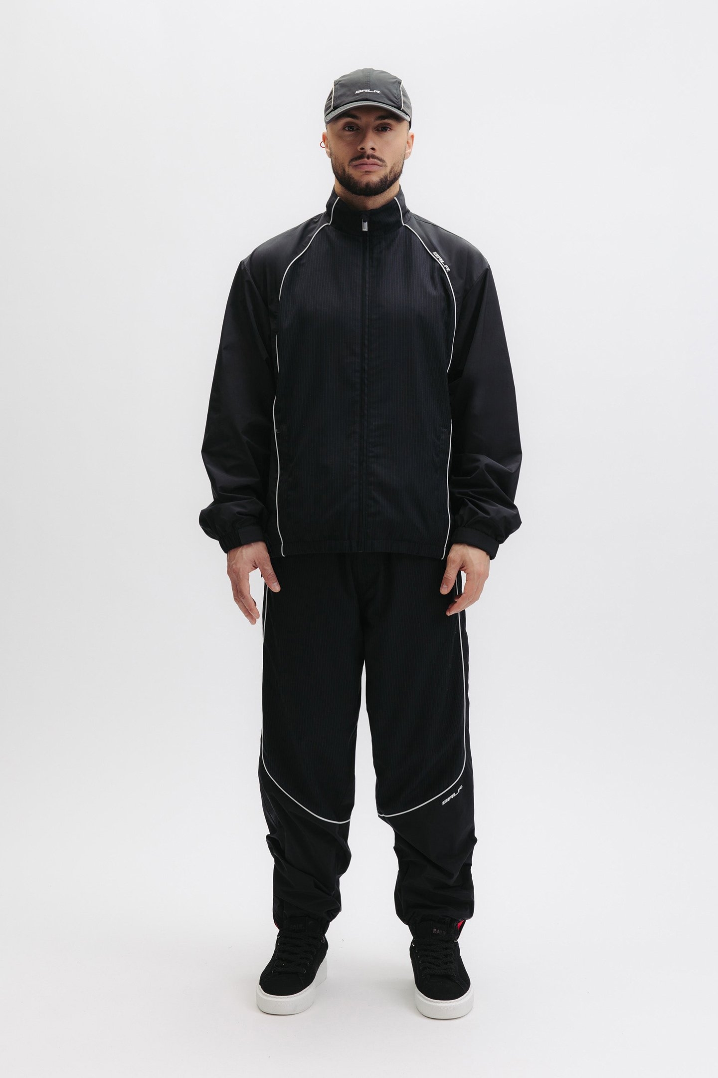 GOTL RELAXED TRACK JACKET JET BLACK 1