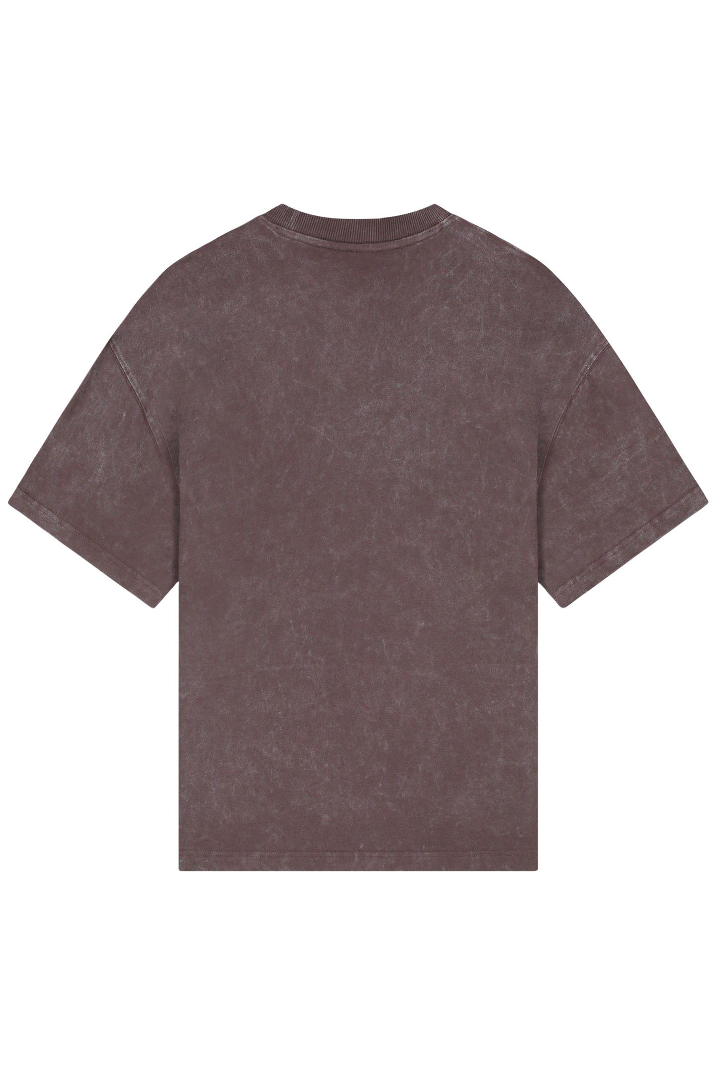 URBAN WASHED BOX T-SHIRT DEEP BROWN 4
