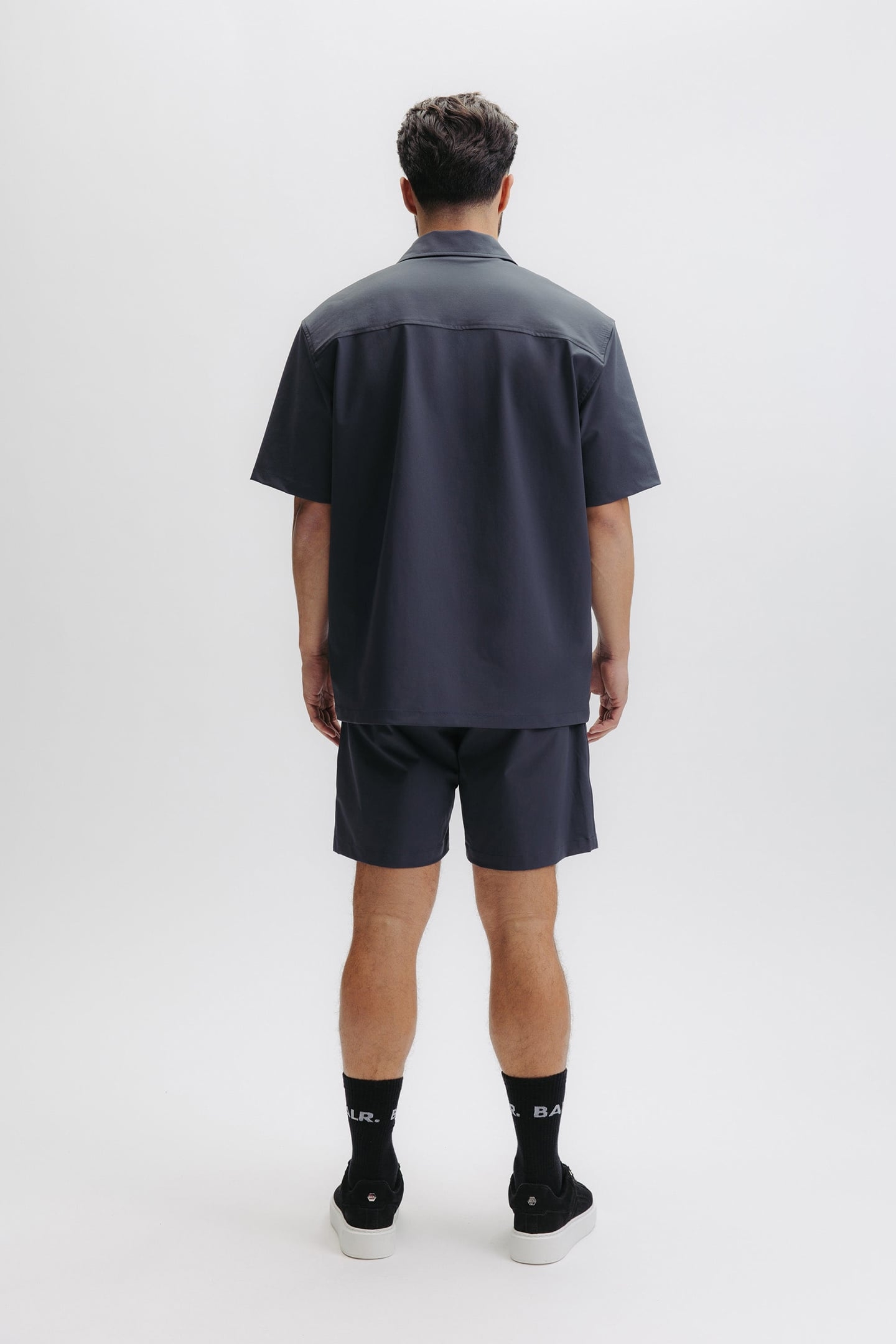 HEX-SERIES RELAXED SHORT SLEEVE OVERSHIRT EBONY BLUE 2