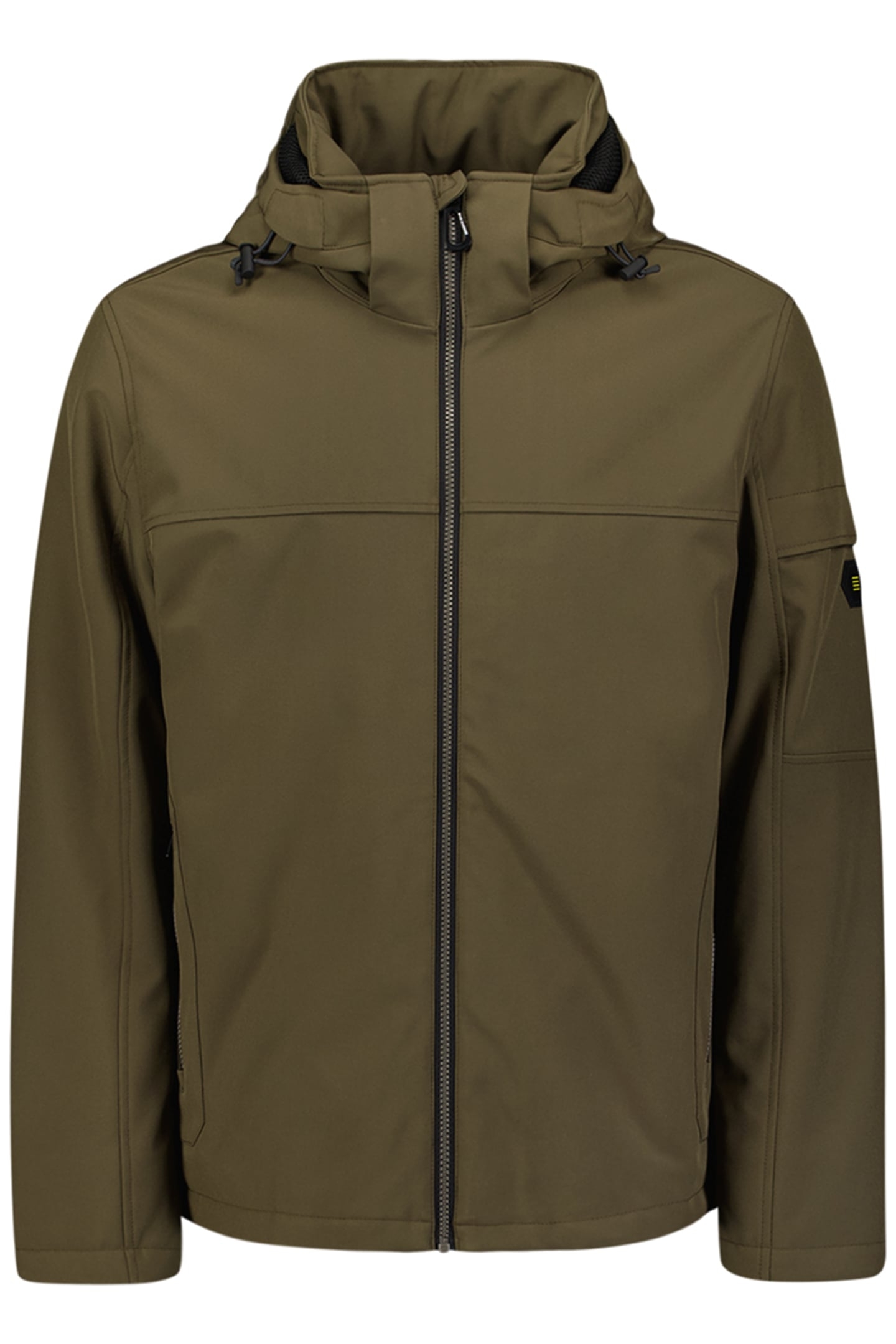 JACKET SHORT FIT HOODED SOFTSHELL STRETCH TAUPE 4