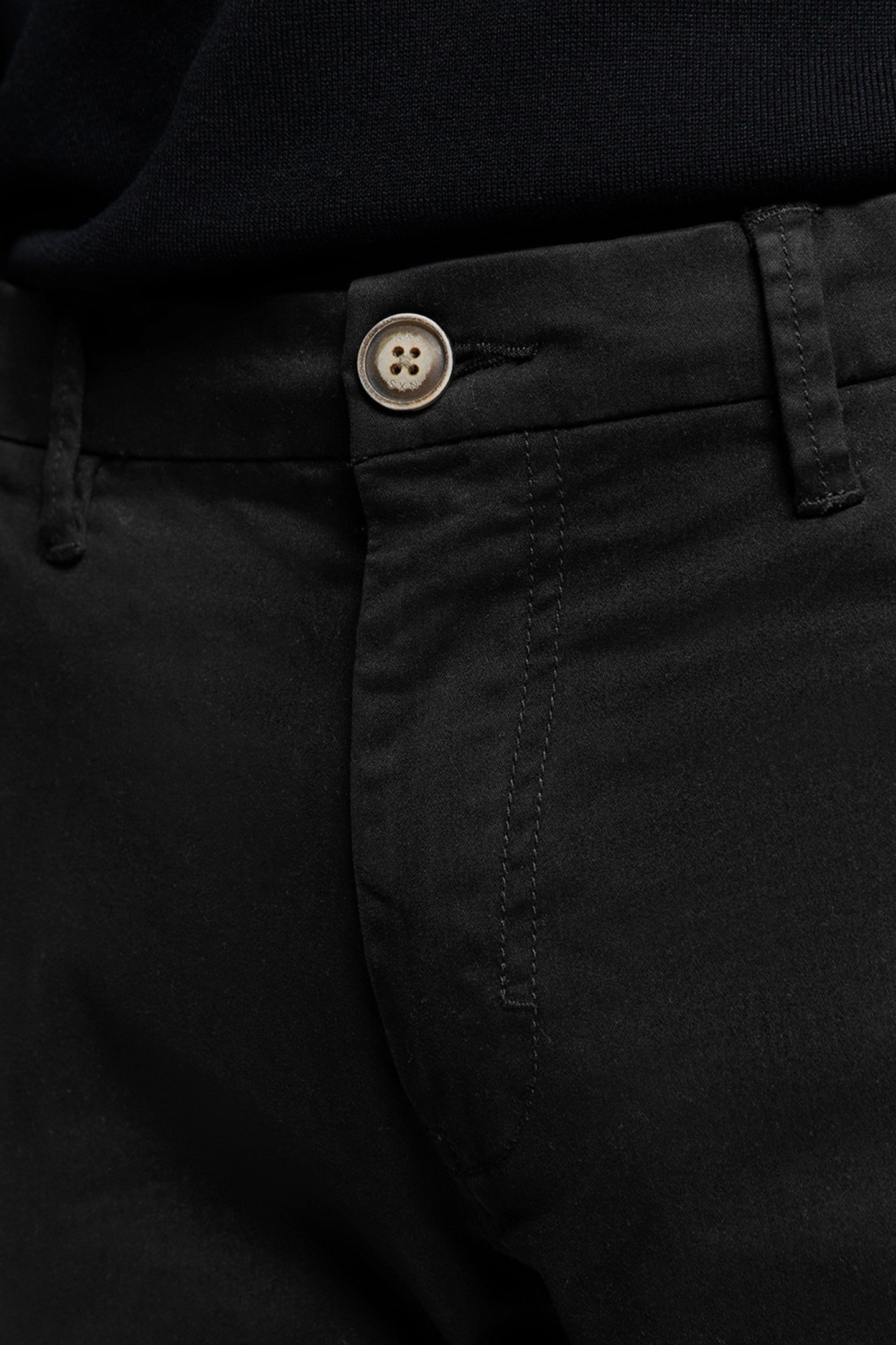 PANTS STRETCH GARMENT DYED BLACK 7